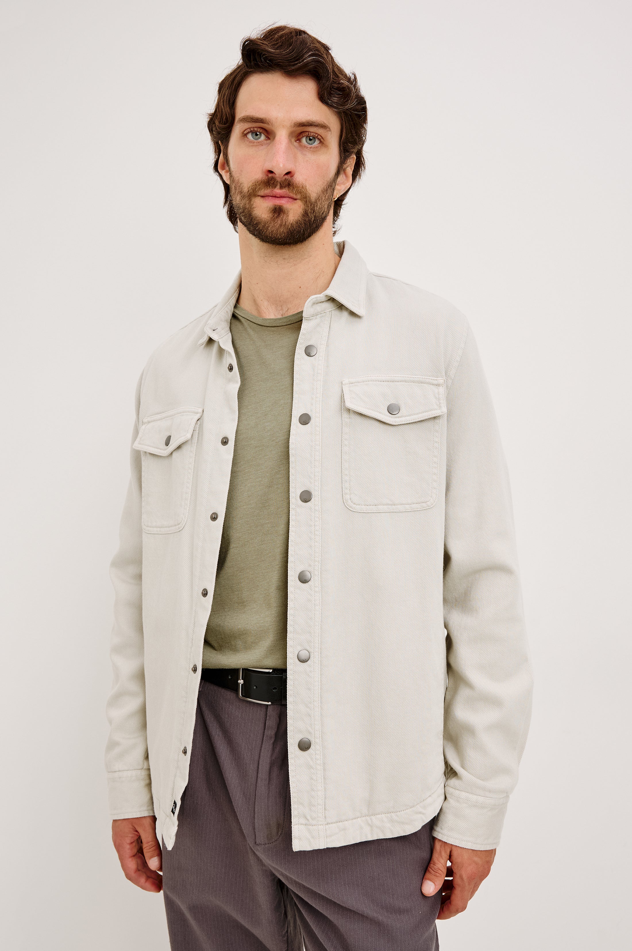 RHETT SHIRT JACKET - STONE – Rails
