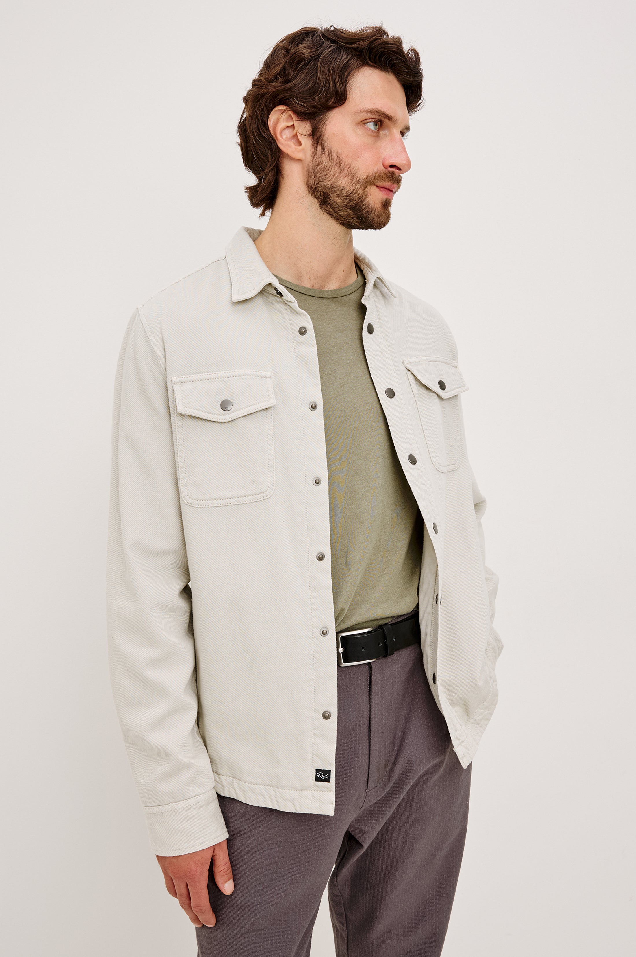 RHETT SHIRT JACKET - STONE – Rails