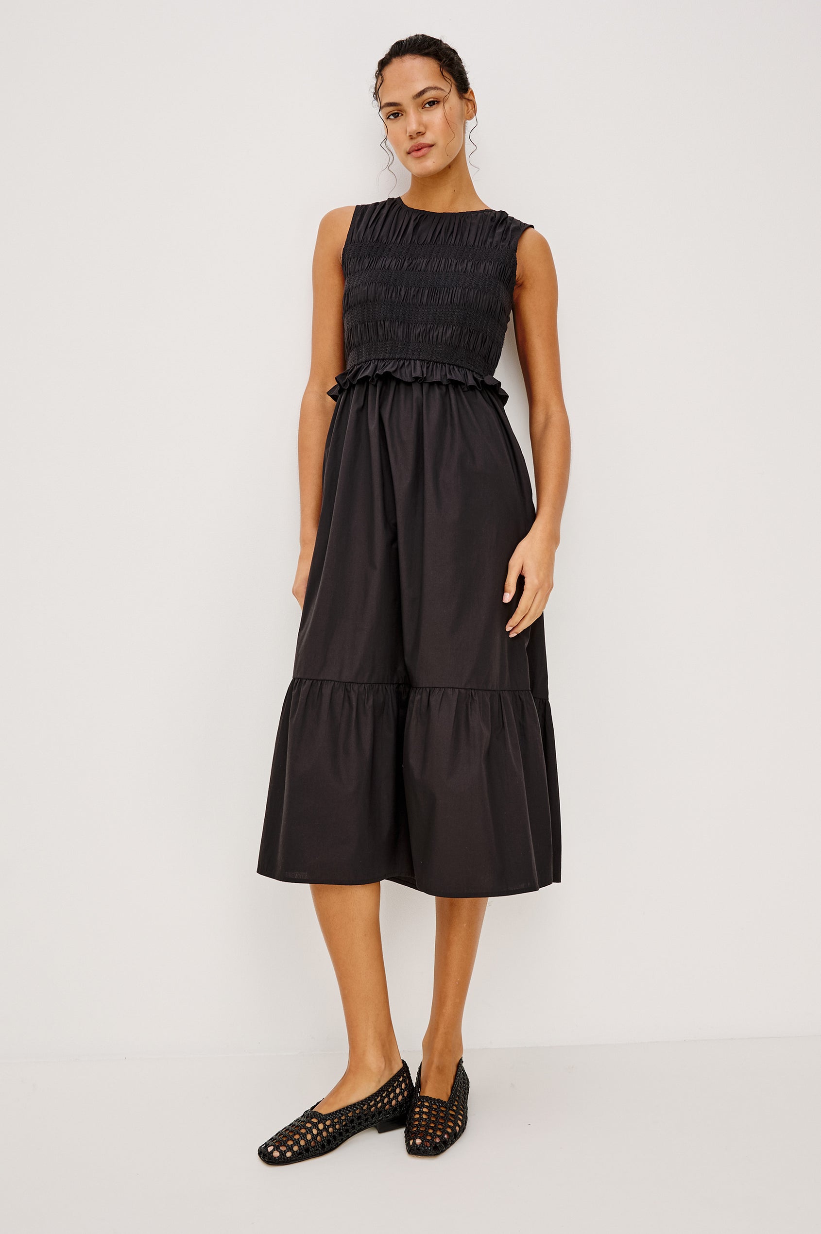 Rails Rialto Midi Dress Black L Rails Rialto Midi Dress Black L
