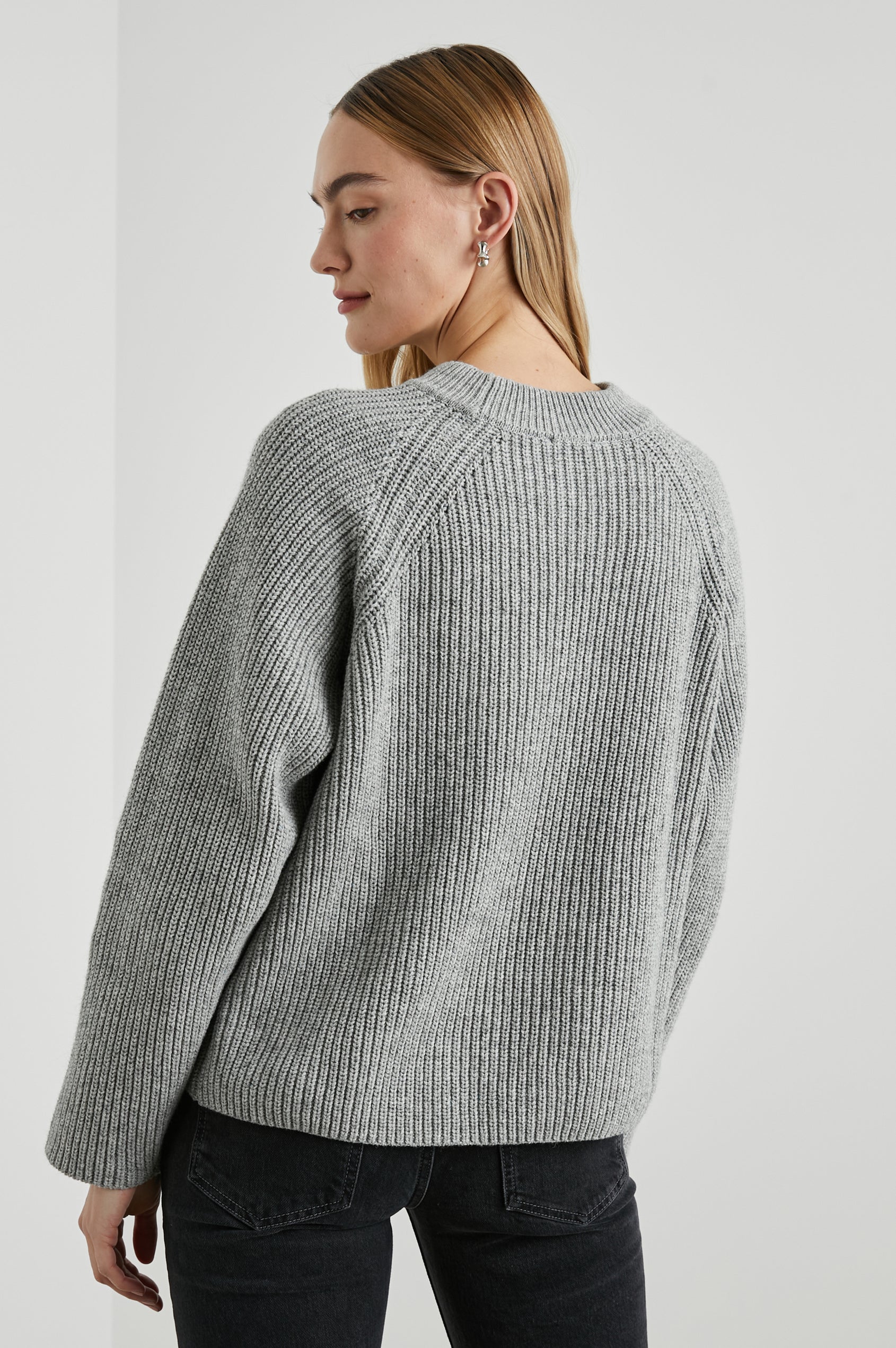 RITA SWEATER - HEATHER GREY – Rails