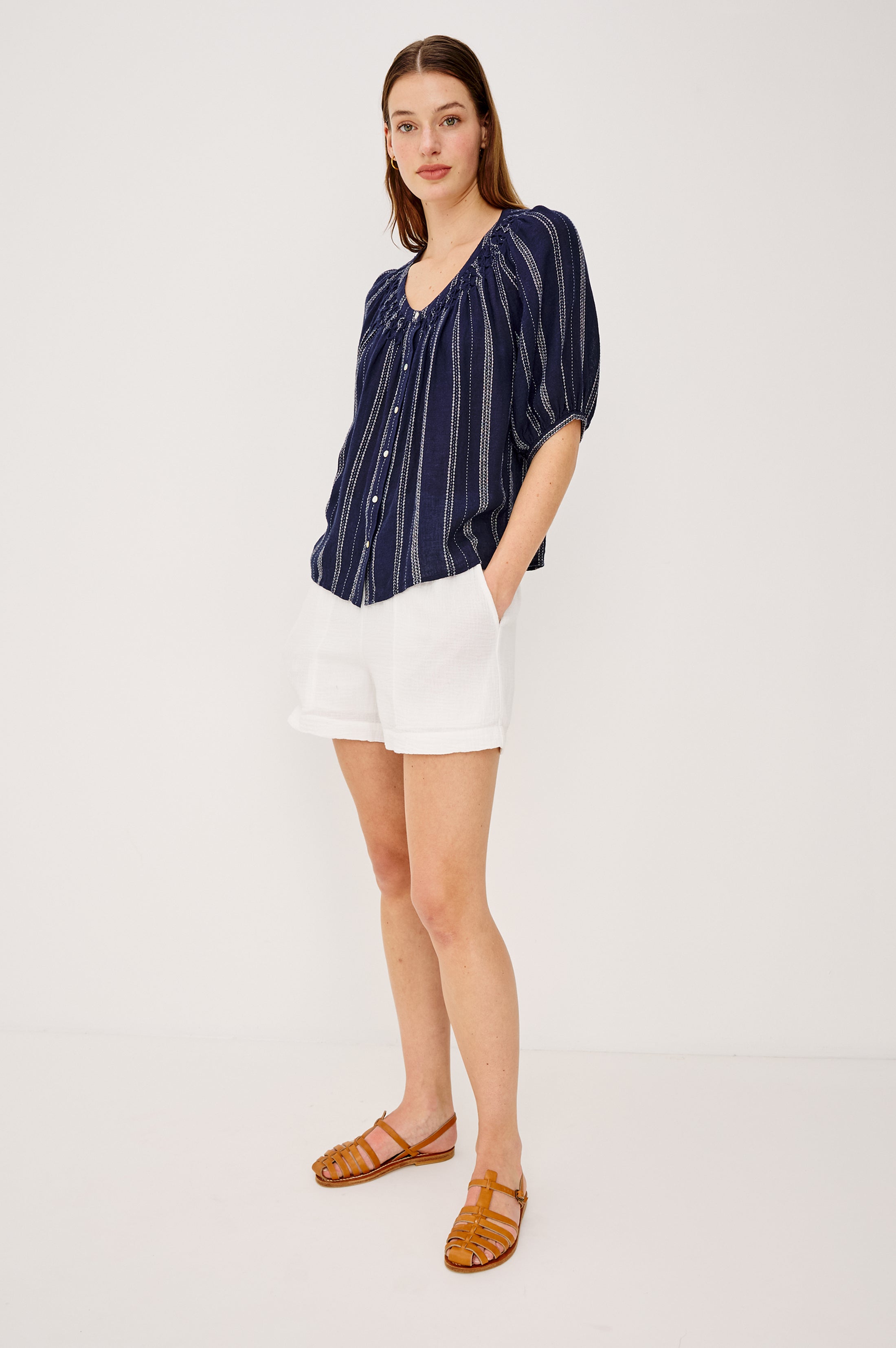 RIX SHIRT - MARINA STRIPE – Rails