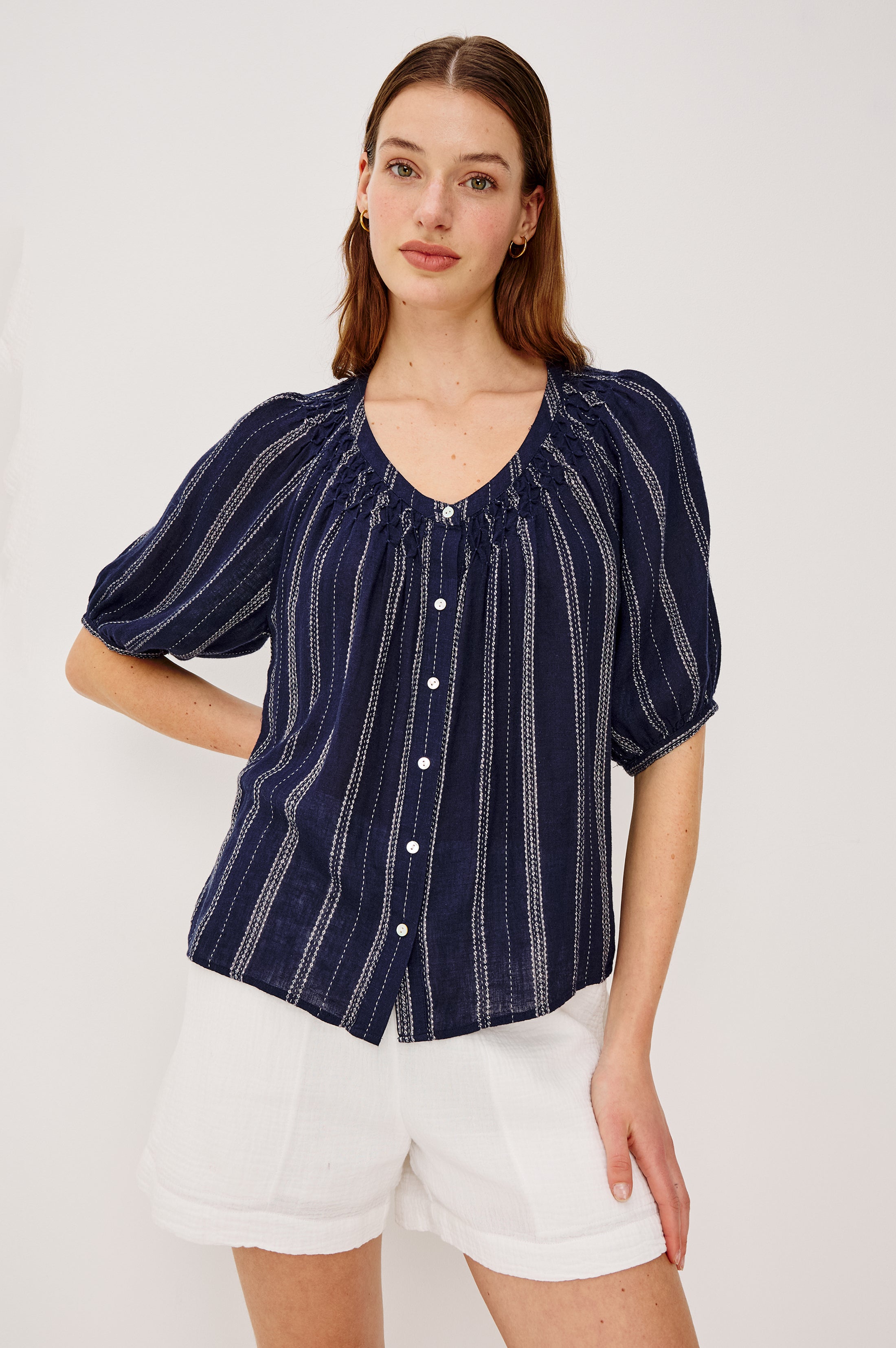 RIX SHIRT - MARINA STRIPE – Rails