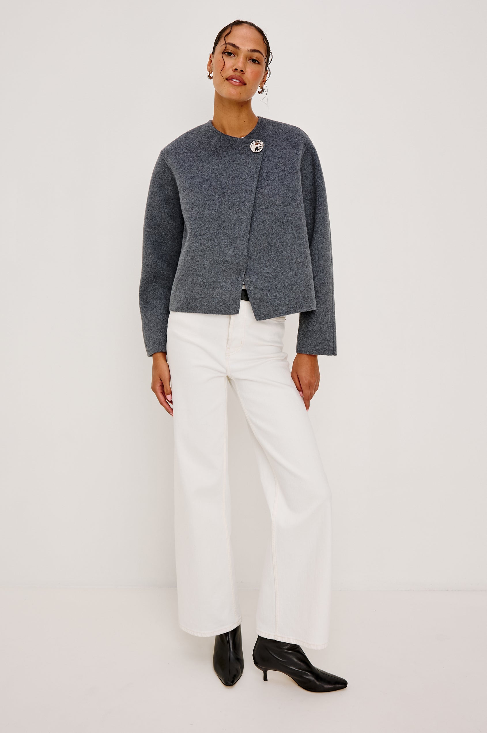 RONDA COAT - HEATHER CHARCOAL