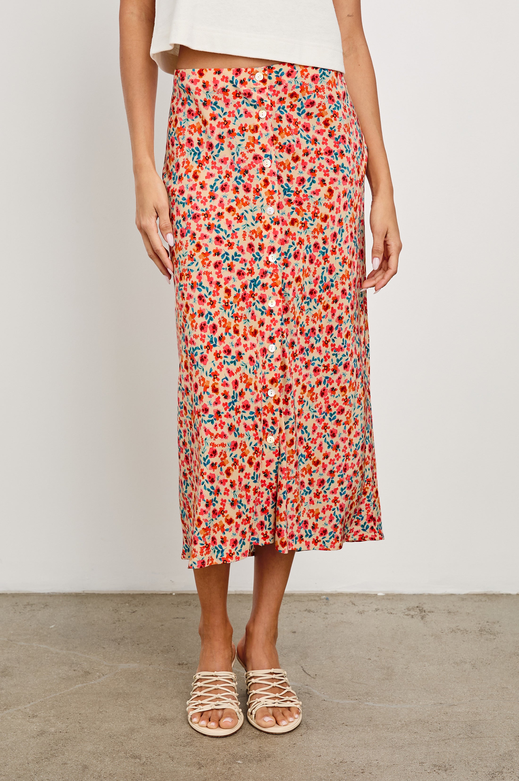 ROSETTA SKIRT - RED POSY – Rails