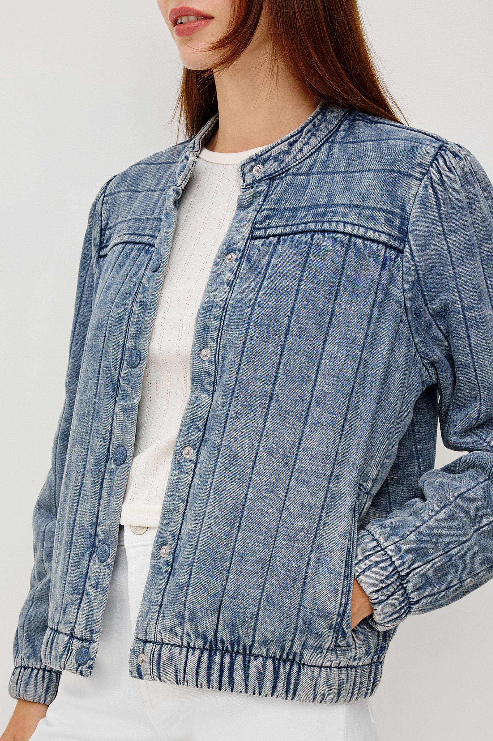 ROSELL JACKET - MEDIUM CLOUD WASH