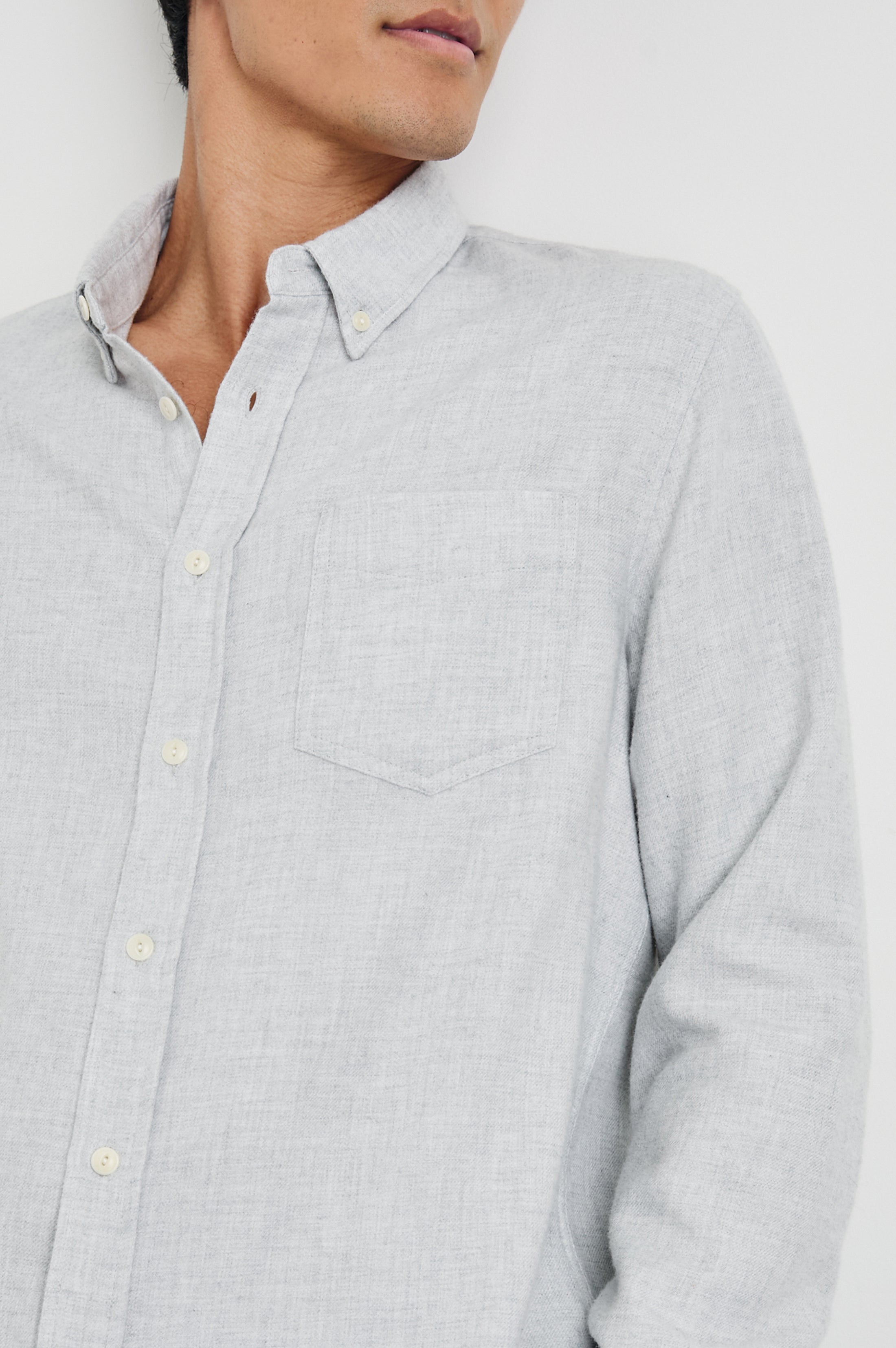 RUNSON SHIRT - HEATHER GREY – Rails