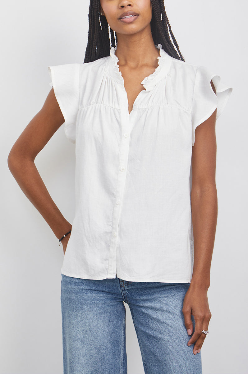 RUTHIE TOP - WHITE – Rails