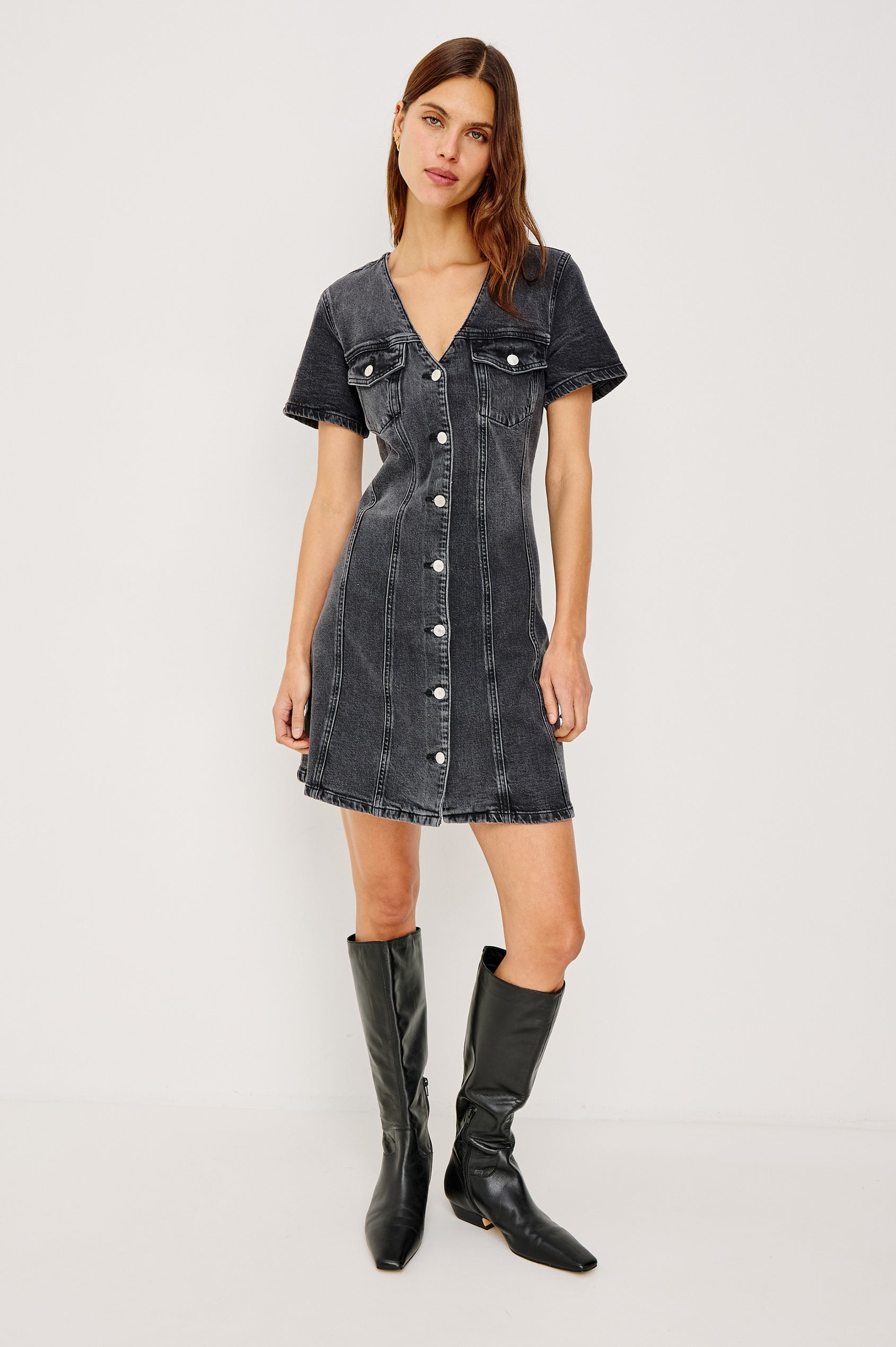Rails - Women's Saratoga Denim Dress - Medium / Washed Black Rails - Women's Saratoga Denim Dress - Medium / Washed Black