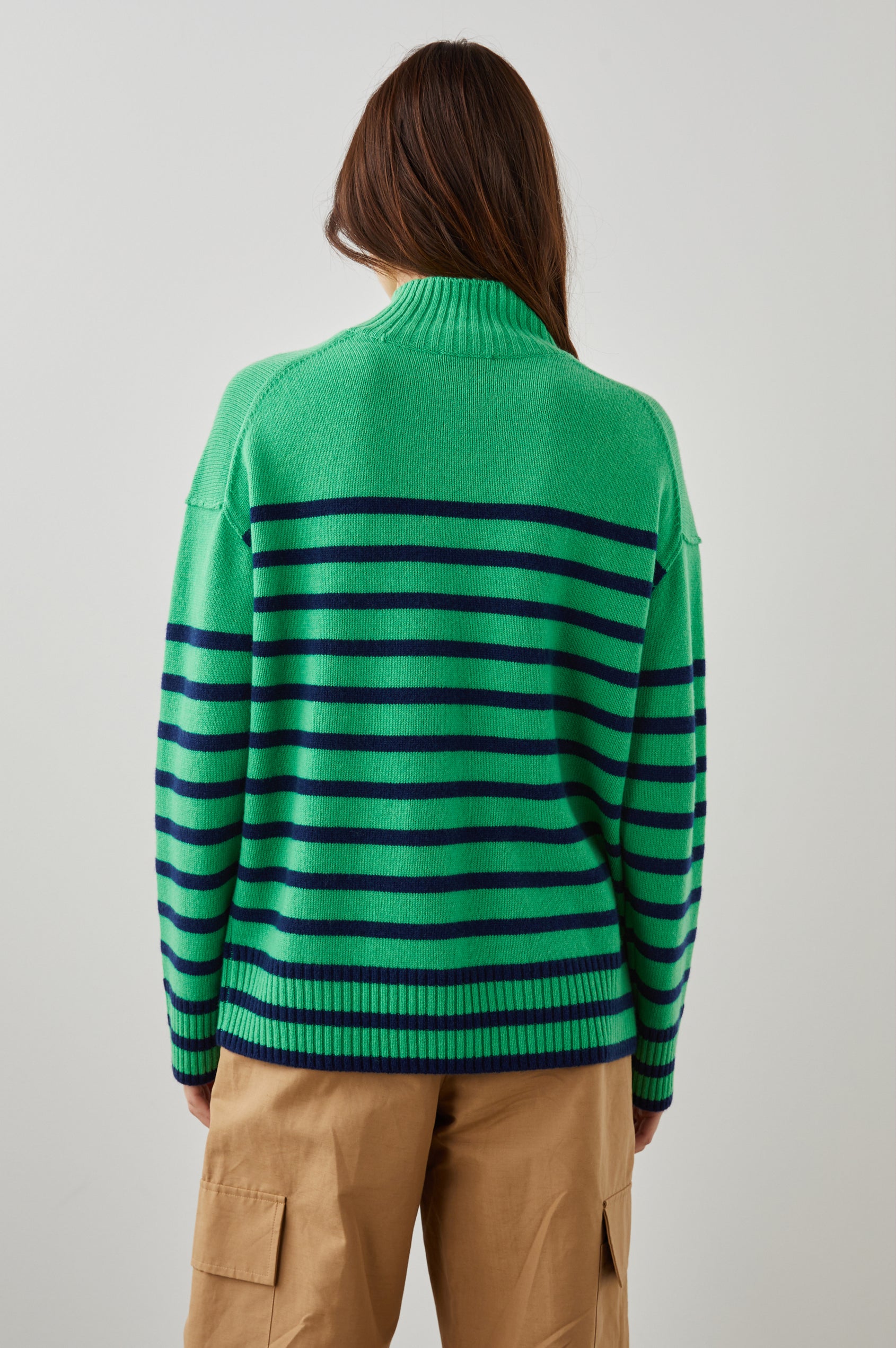 SASHA SWEATER KELLY NAVY STRIPE -BACK