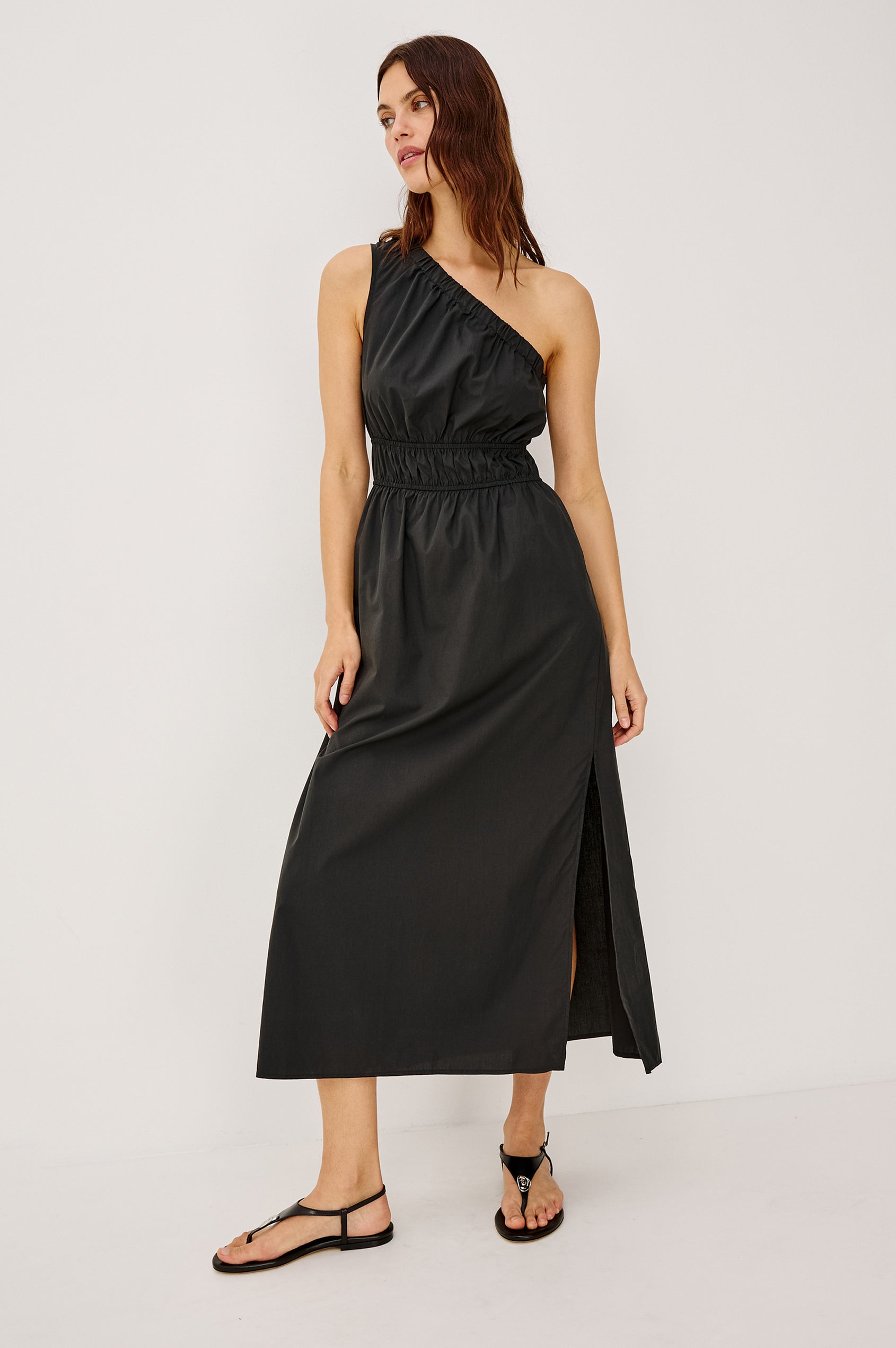 rails selani one-shoulder midi-dress Rails Selani Dress S / Black