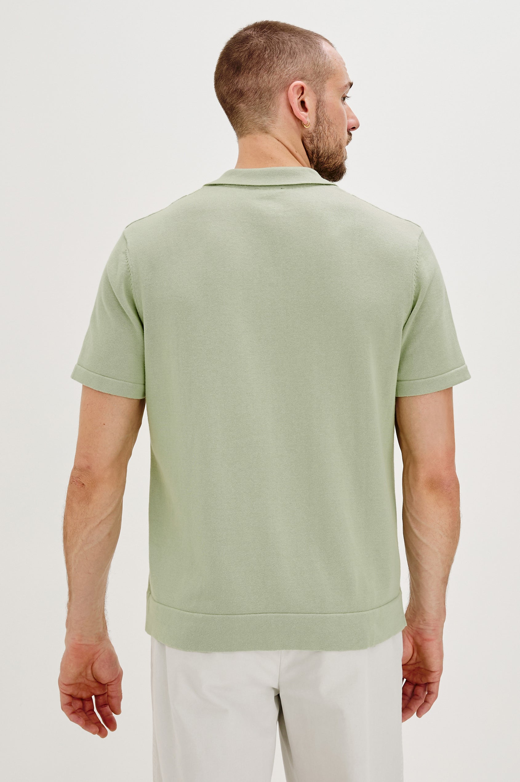 SILAS SHIRT - SAGE IRIDESCENT MULTI - BACK BODY