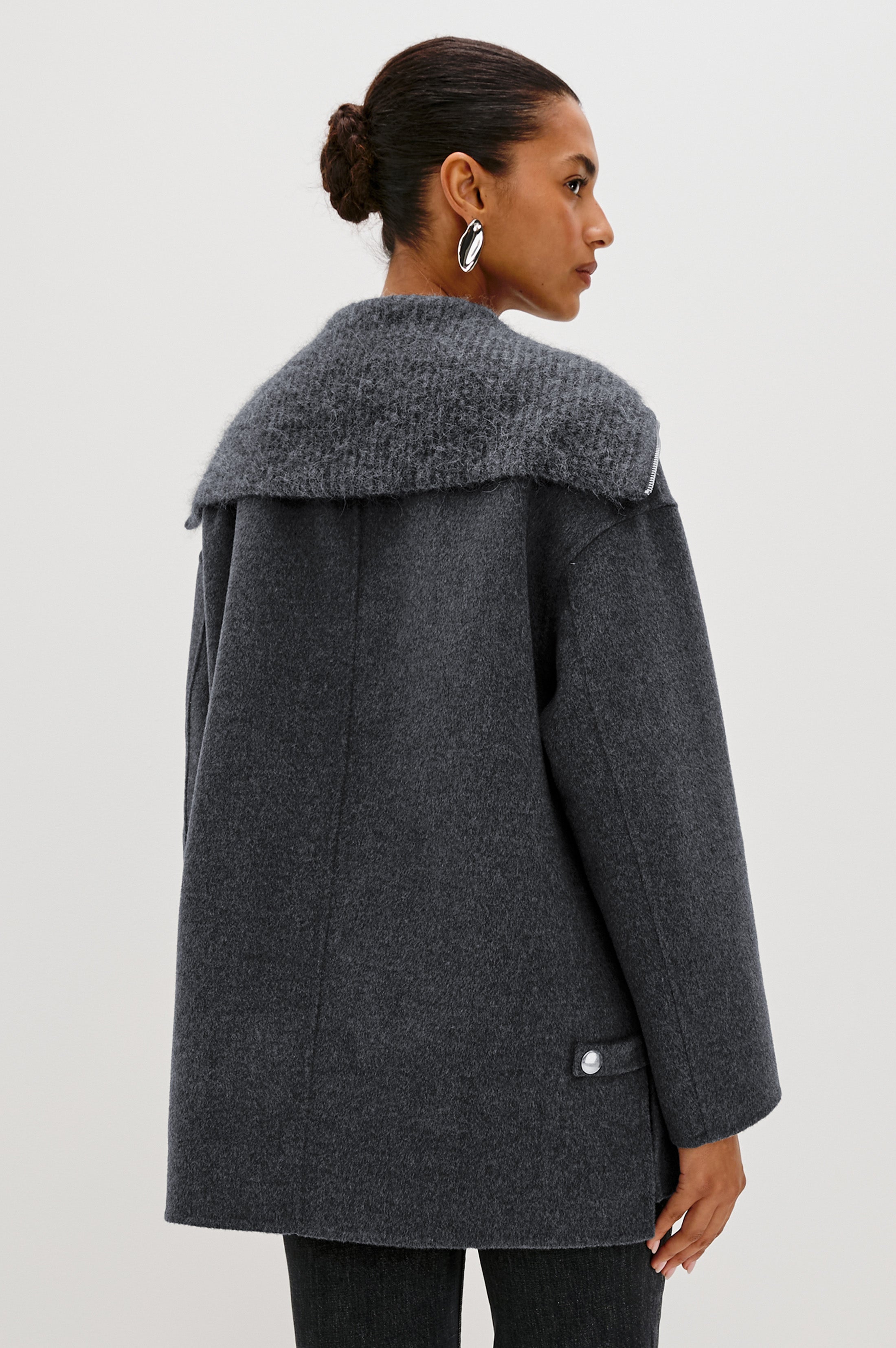 ジャケット・アウター SUBLATIONS HEAVY WOOL SLEEVELSS COAT SILVES JACKET - CHARCOAL – Rails
