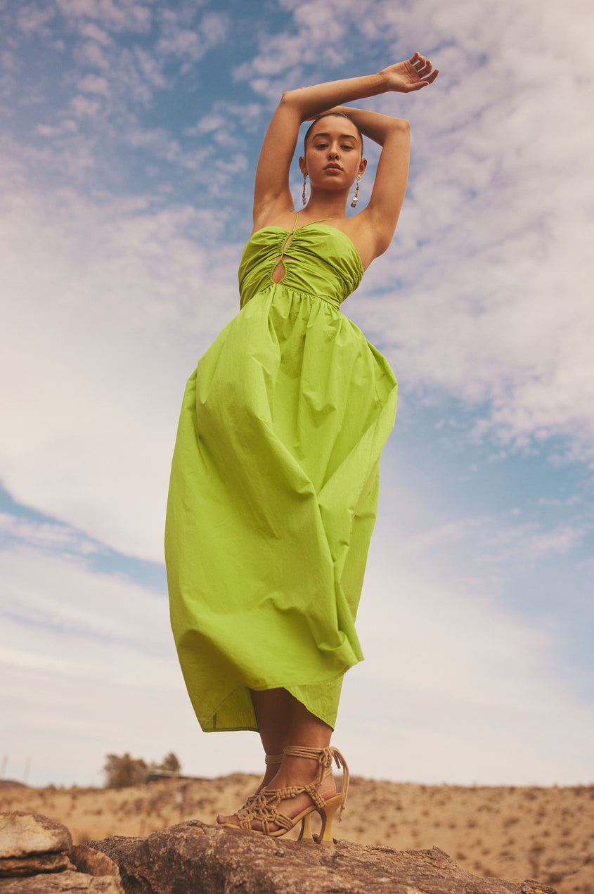 SILVIA DRESS BANANA LEAF Rails