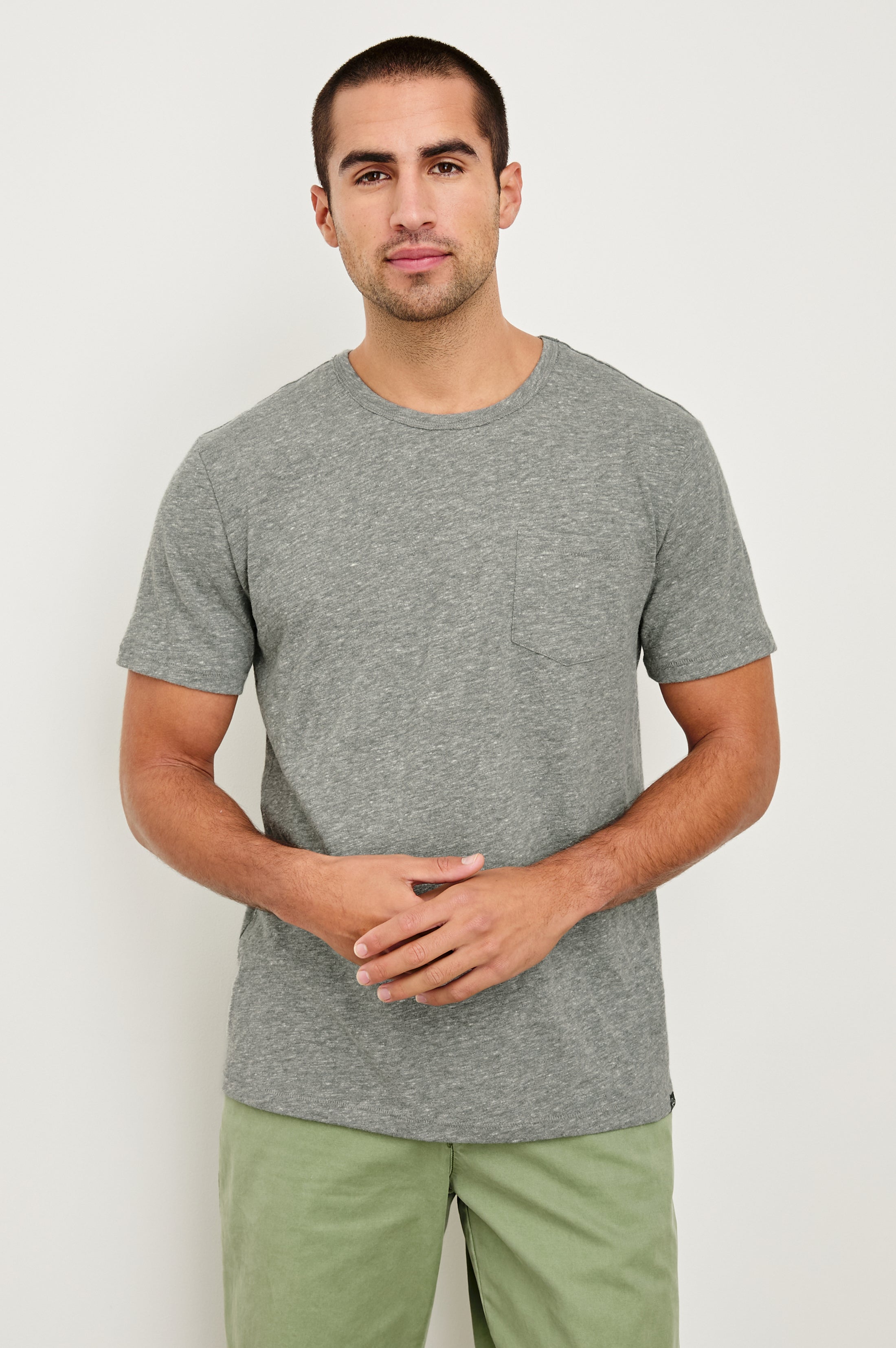 SKIPPER T-SHIRT - HEATHER GREY – Rails SKIPPER T-SHIRT - HEATHER GREY – Rails