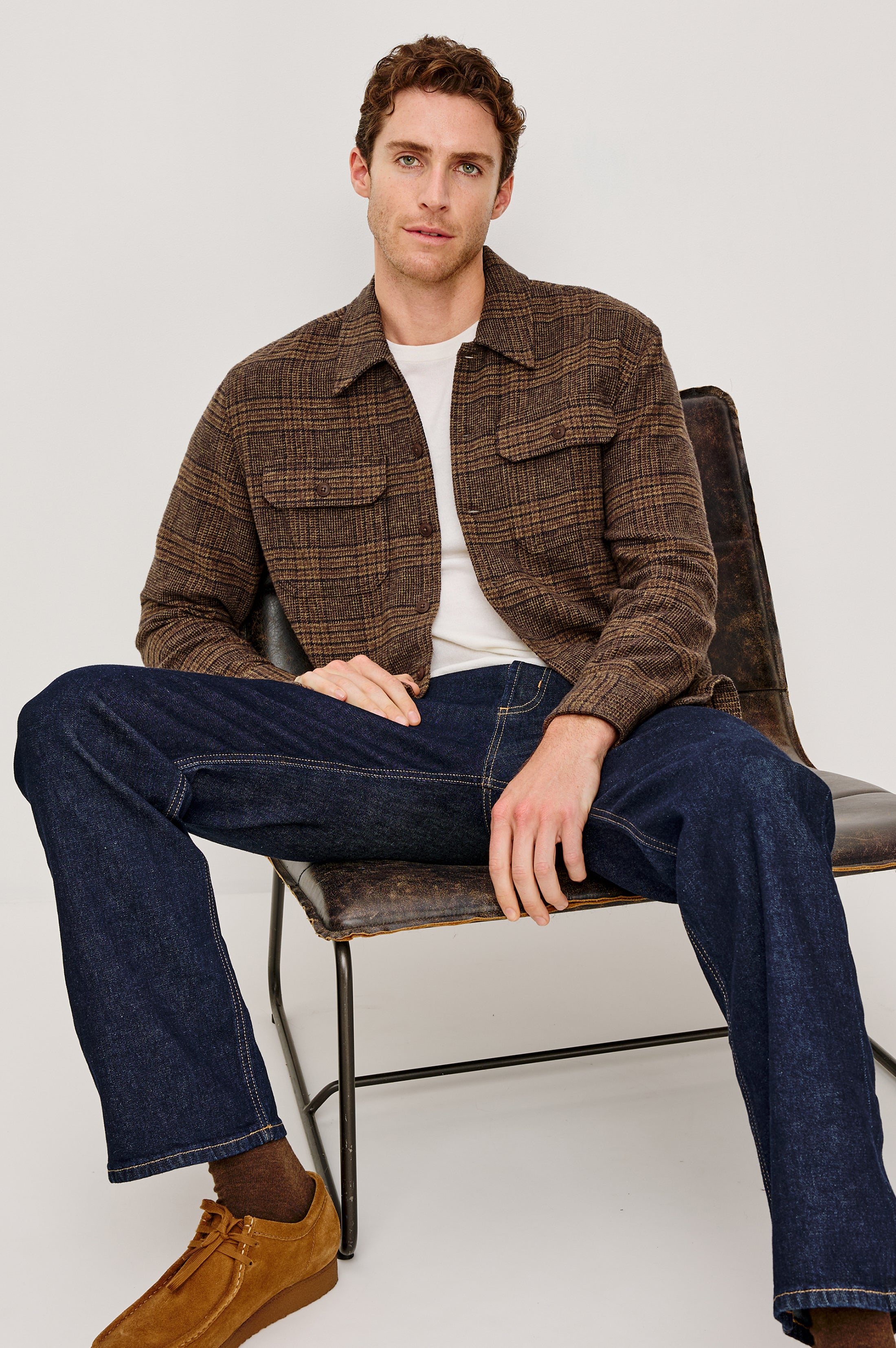 STELLAN SHIRT JACKET - DARKWOOD – Rails
