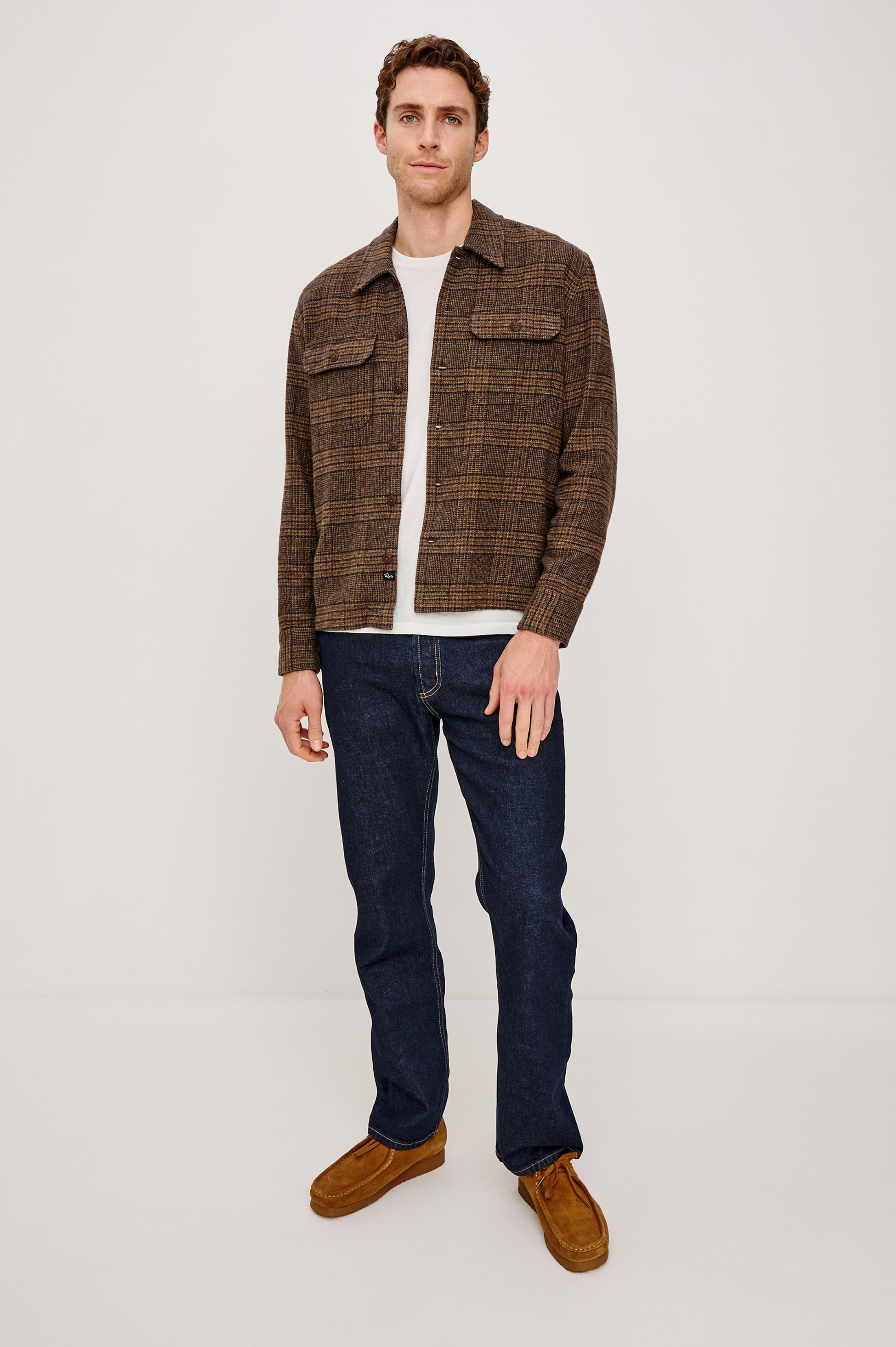 STELLAN SHIRT JACKET - DARKWOOD – Rails