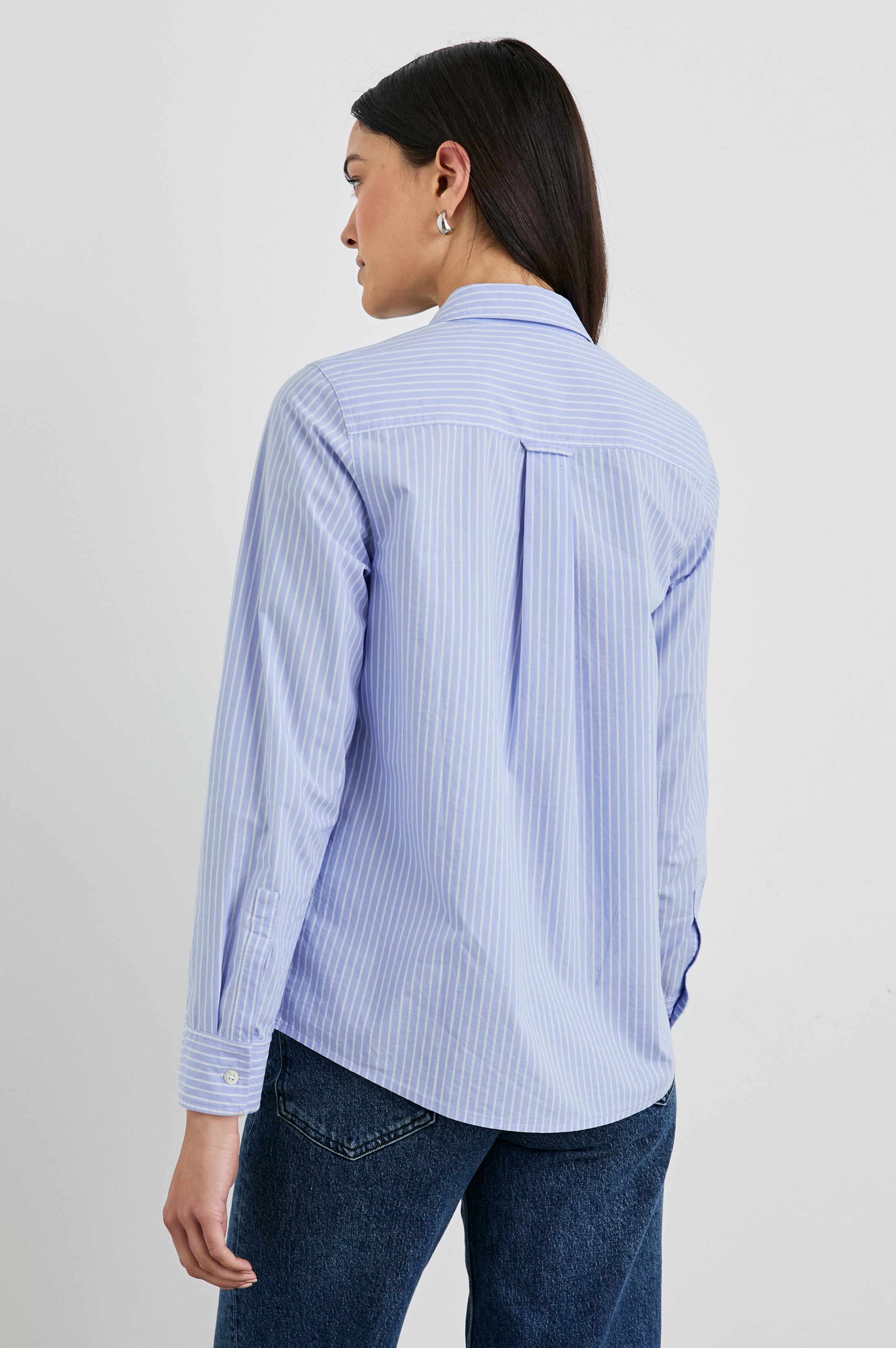 STINA SHIRT - OXFORD WHITE STRIPE – Rails