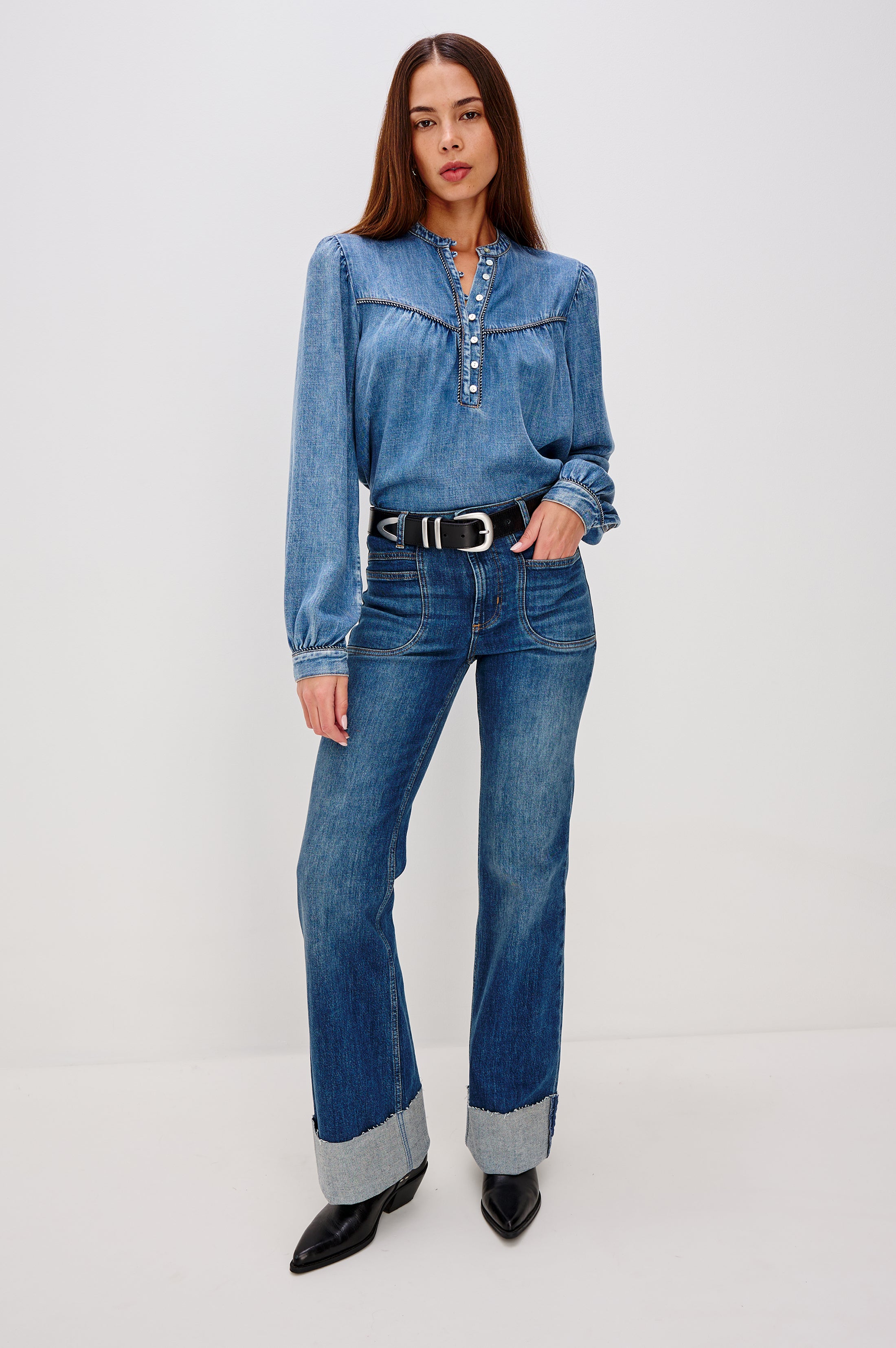 SUNNA TOP - BLUE STONE – Rails