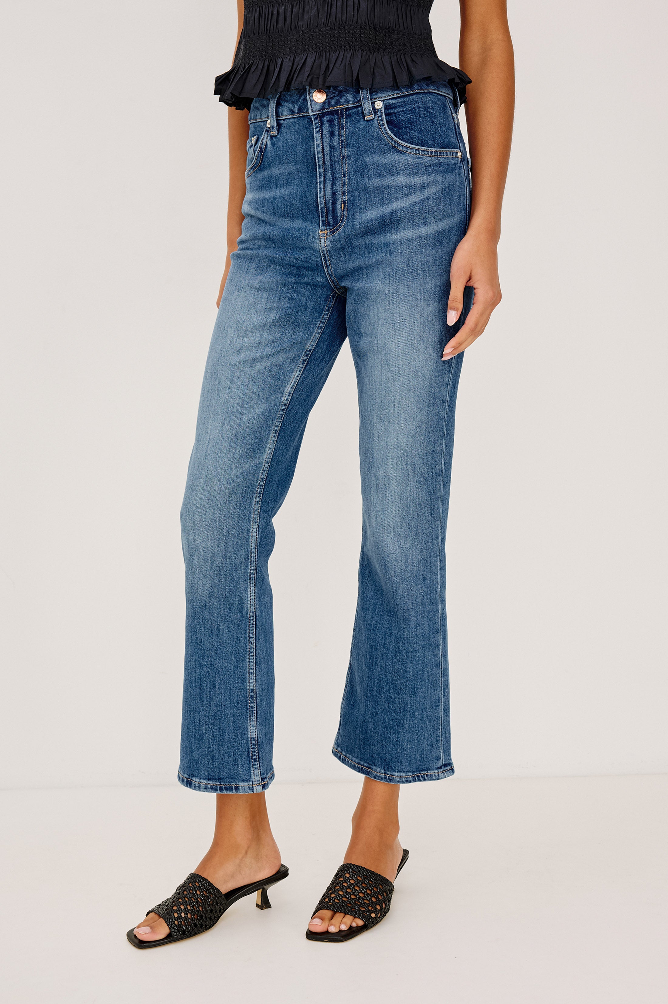 SUNSET CROP SLIM FLARE - TIDAL WAVE – Rails