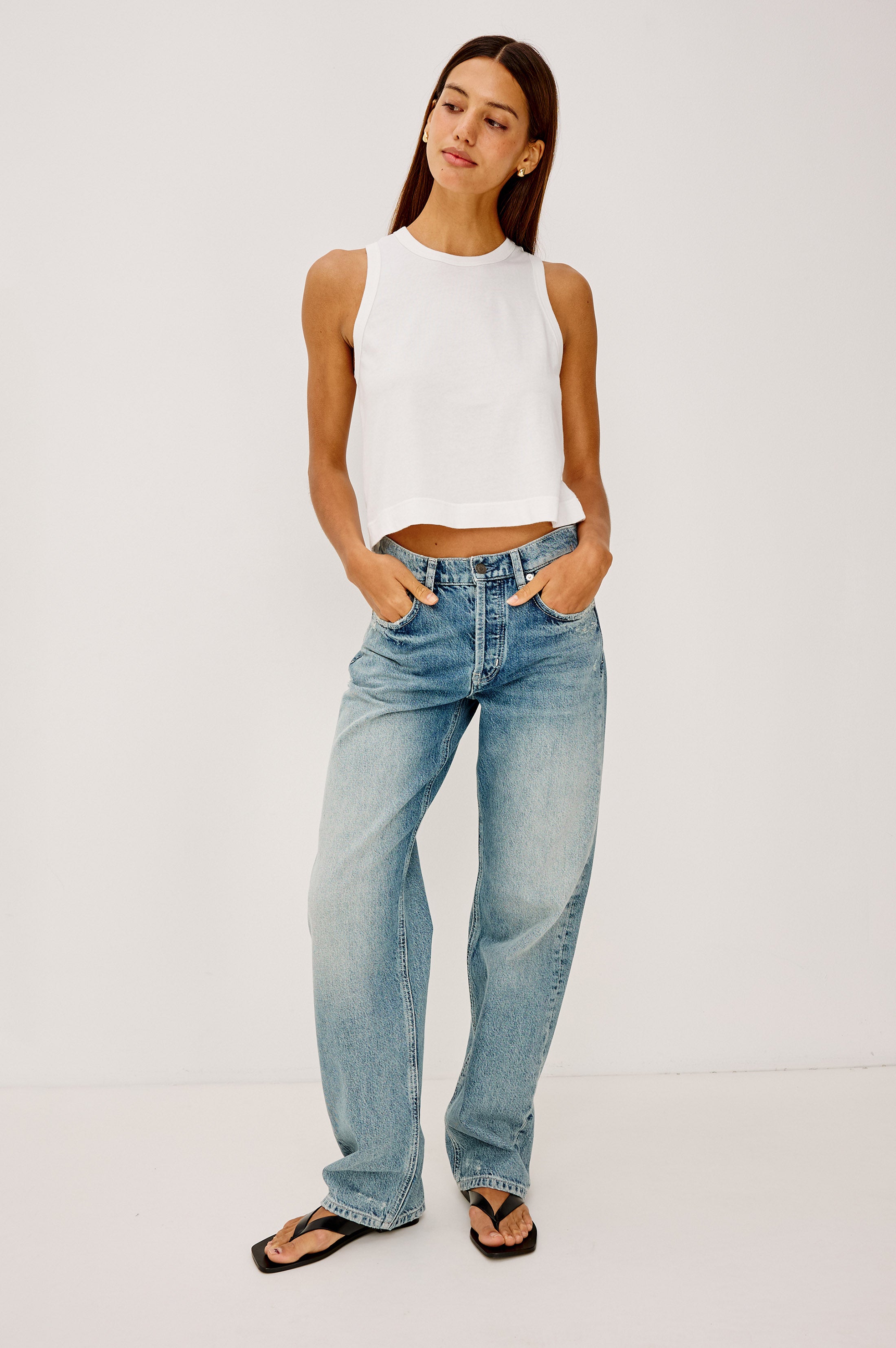BOXY TANK - WHITE – Rails