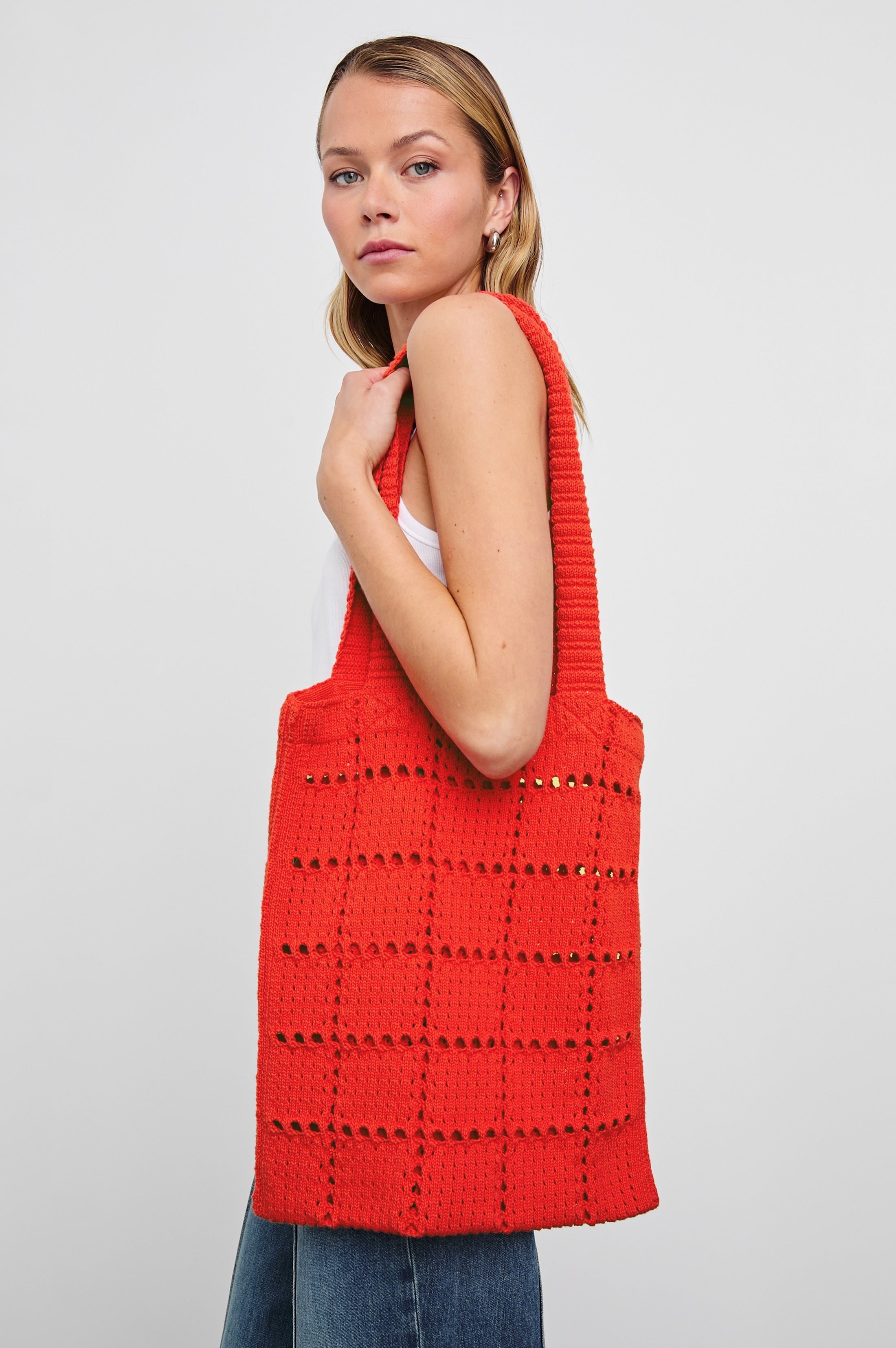 CROCHET TOTE CHERRY – Rails