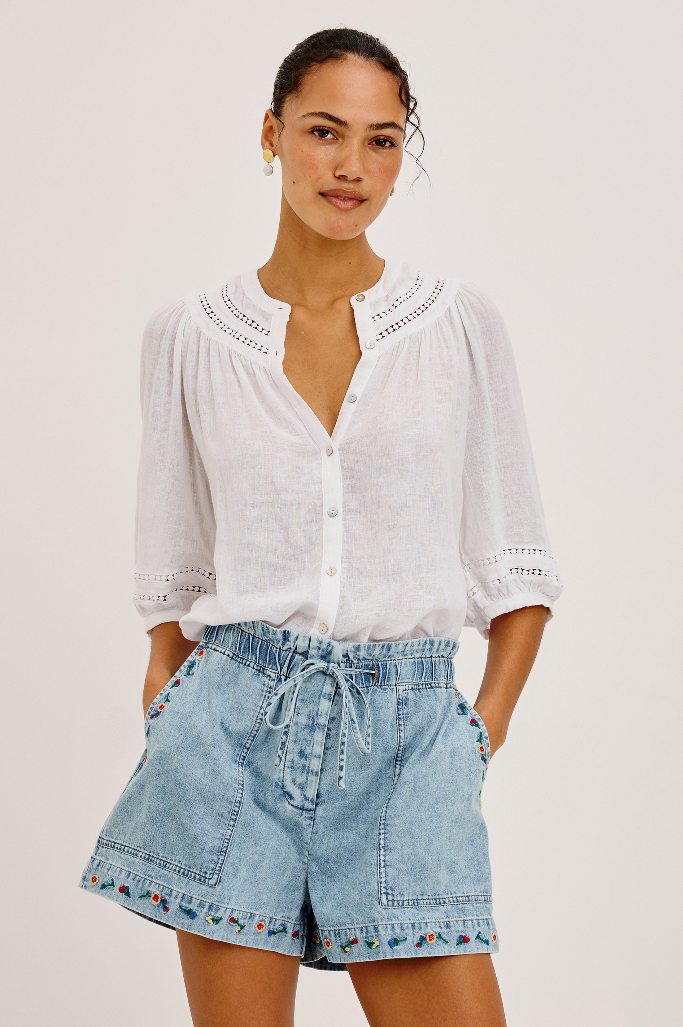 THEIA SHIRT - WHITE – Rails