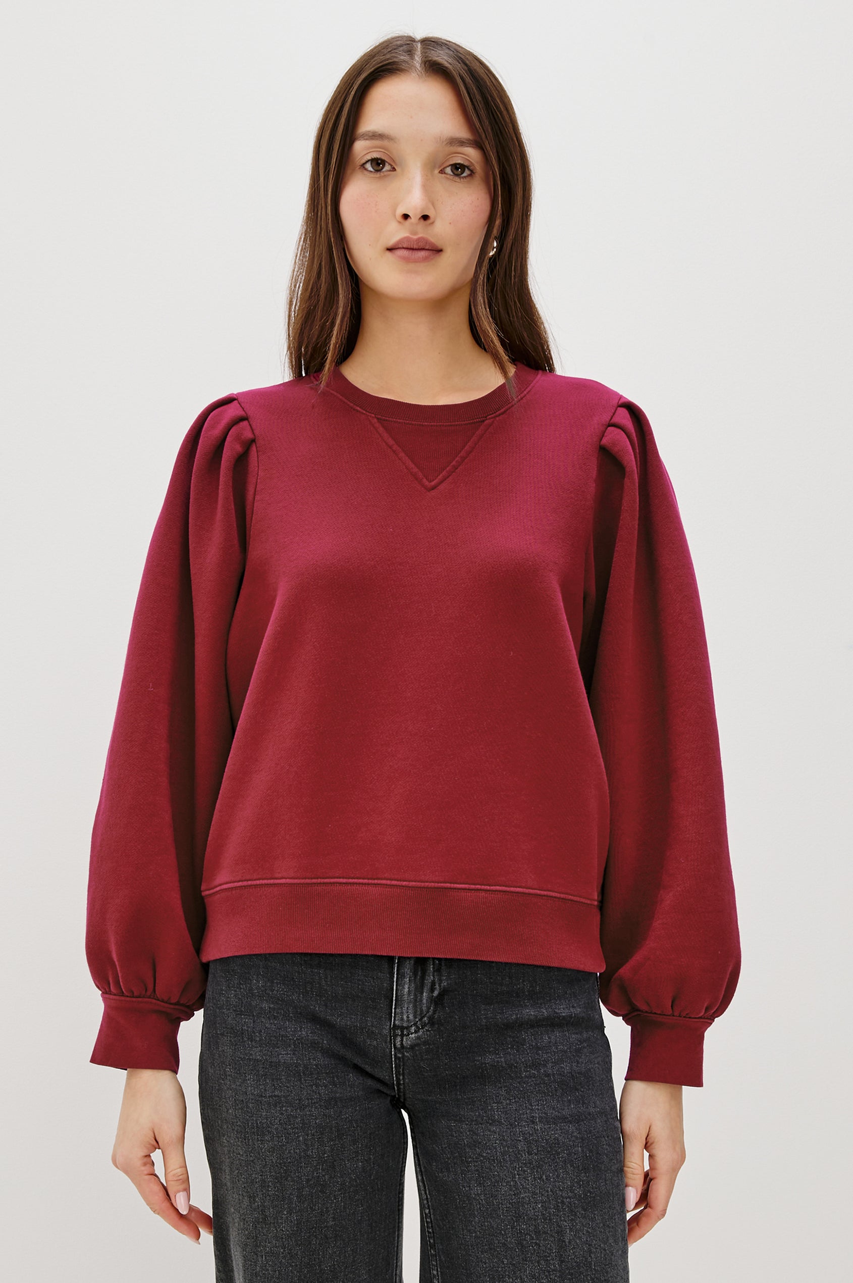 TIFFANY SWEATSHIRT - MERLOT