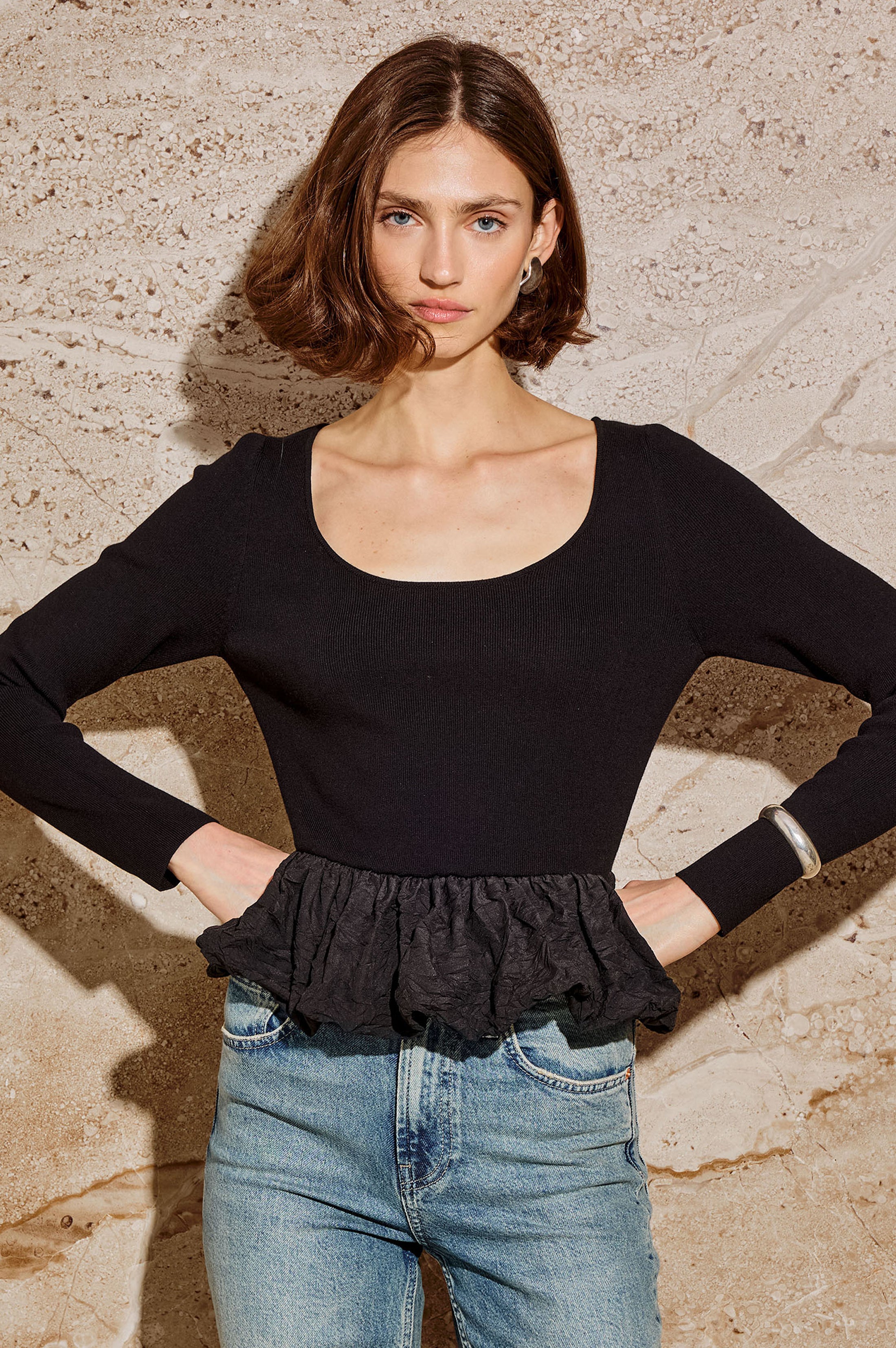 TILLIE TOP - BLACK – Rails