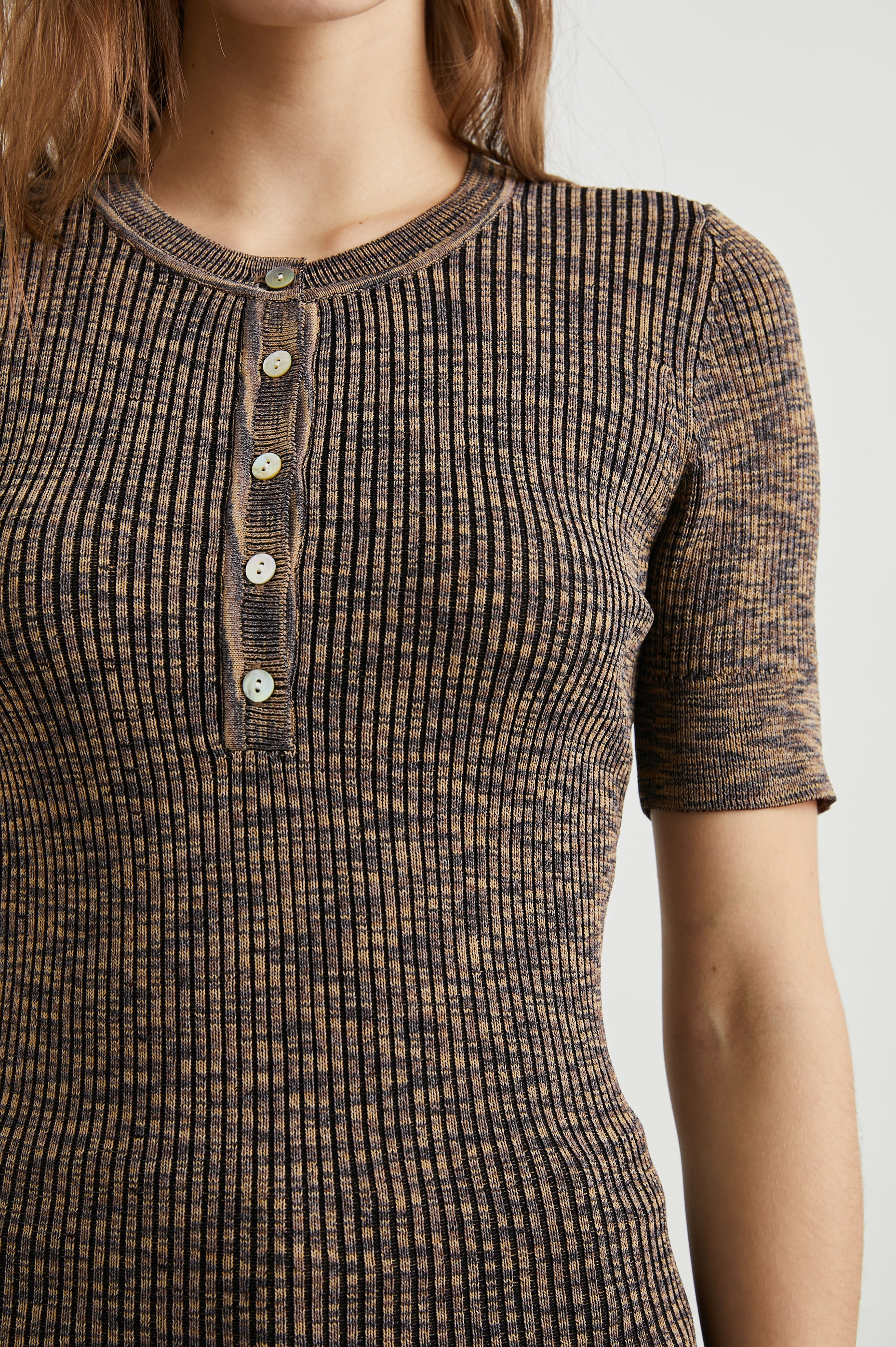 TONI TOP - MOCHA SPACE DYE – Rails
