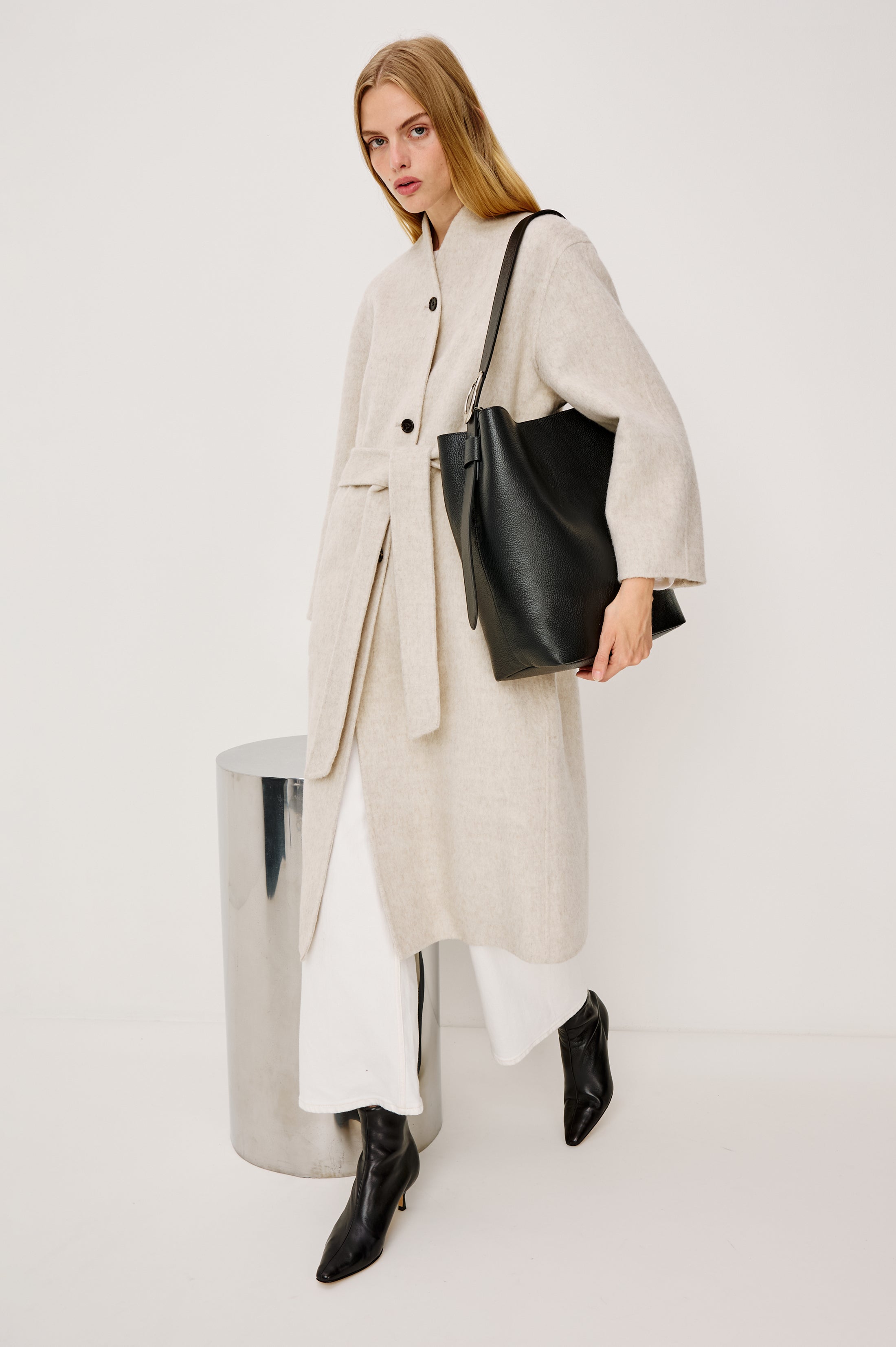 TORINO BUCKET BAG - BLACK PEBBLE LEATHER – Rails