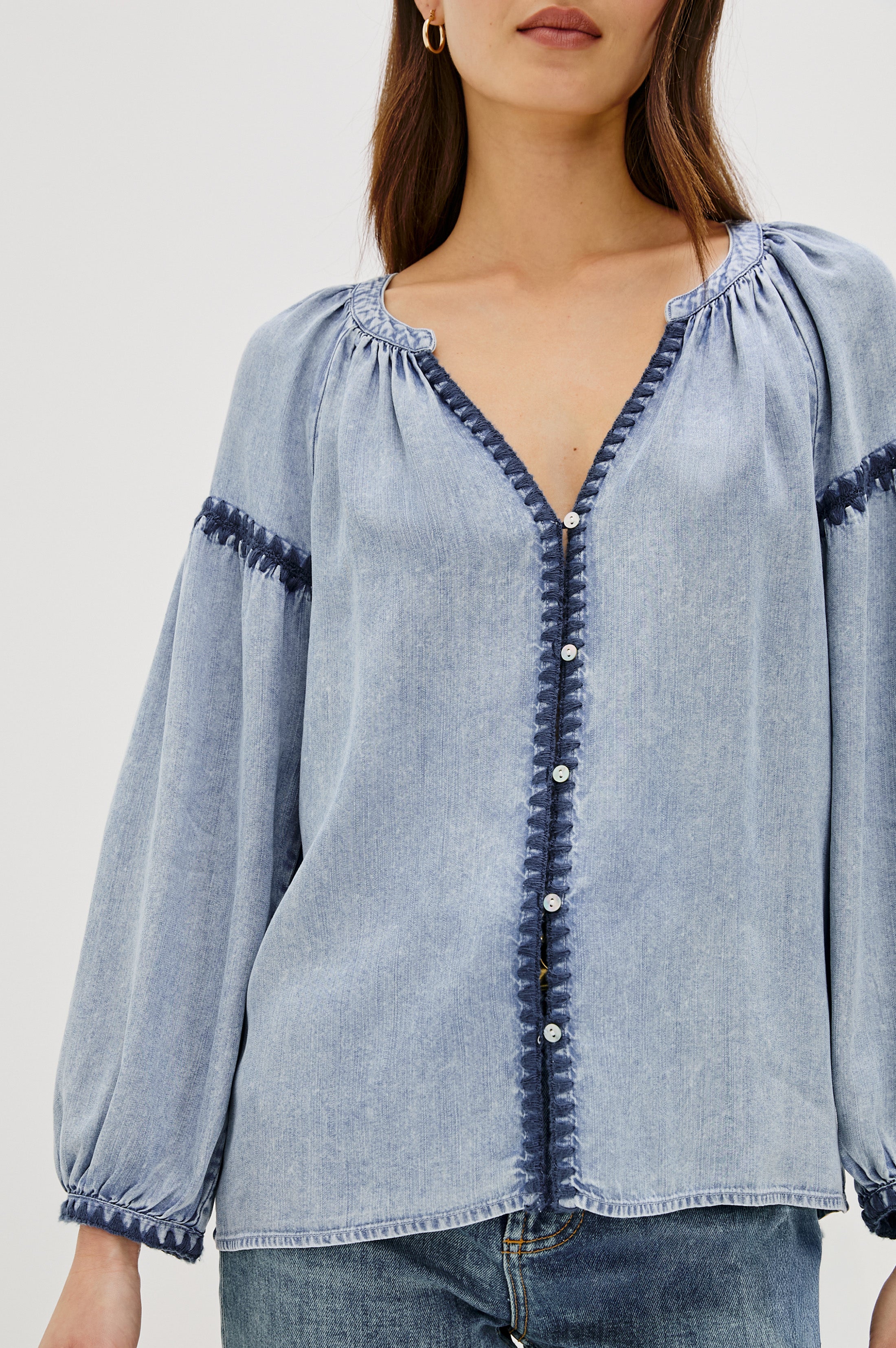 TOSHI TOP - MEDIUM CLOUD WASH – Rails