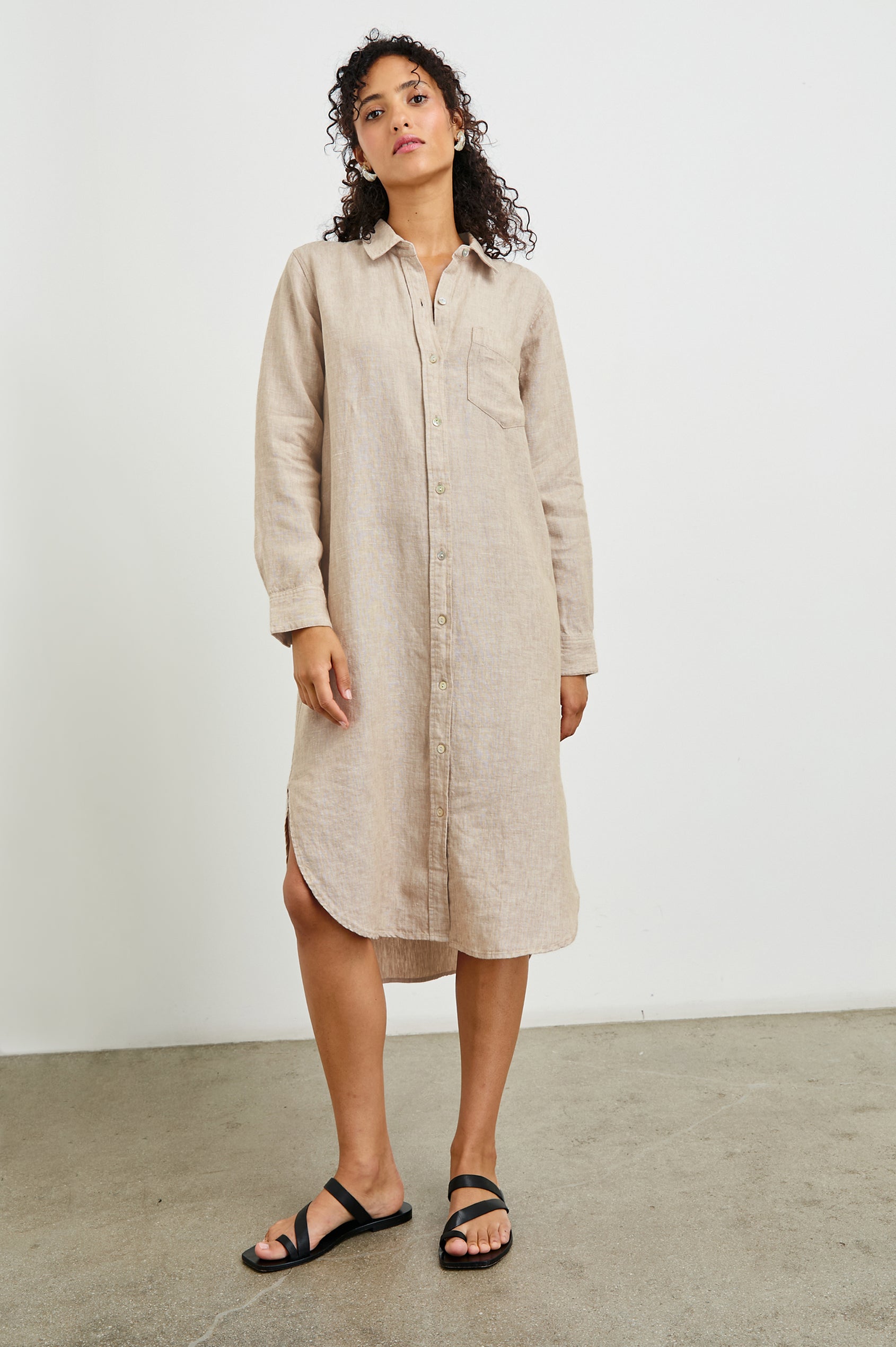 flax dresses VAL SHIRT DRESS