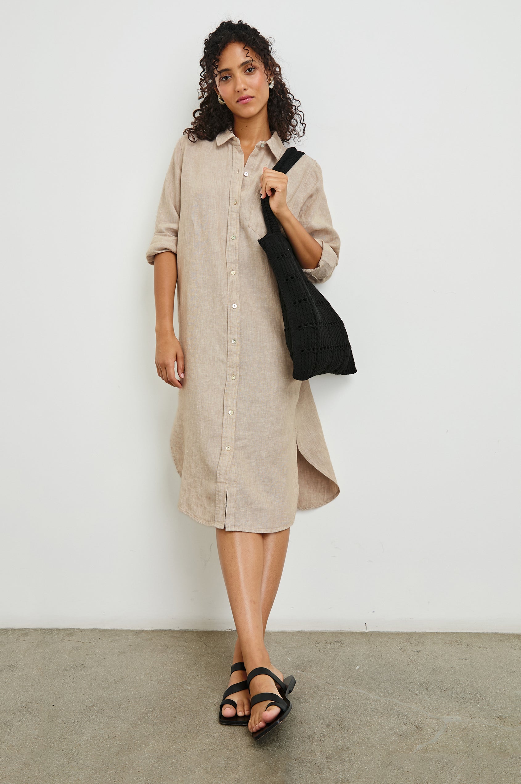 flax dress Rails Women's Val Linen Shirtdress - Heathered Flax