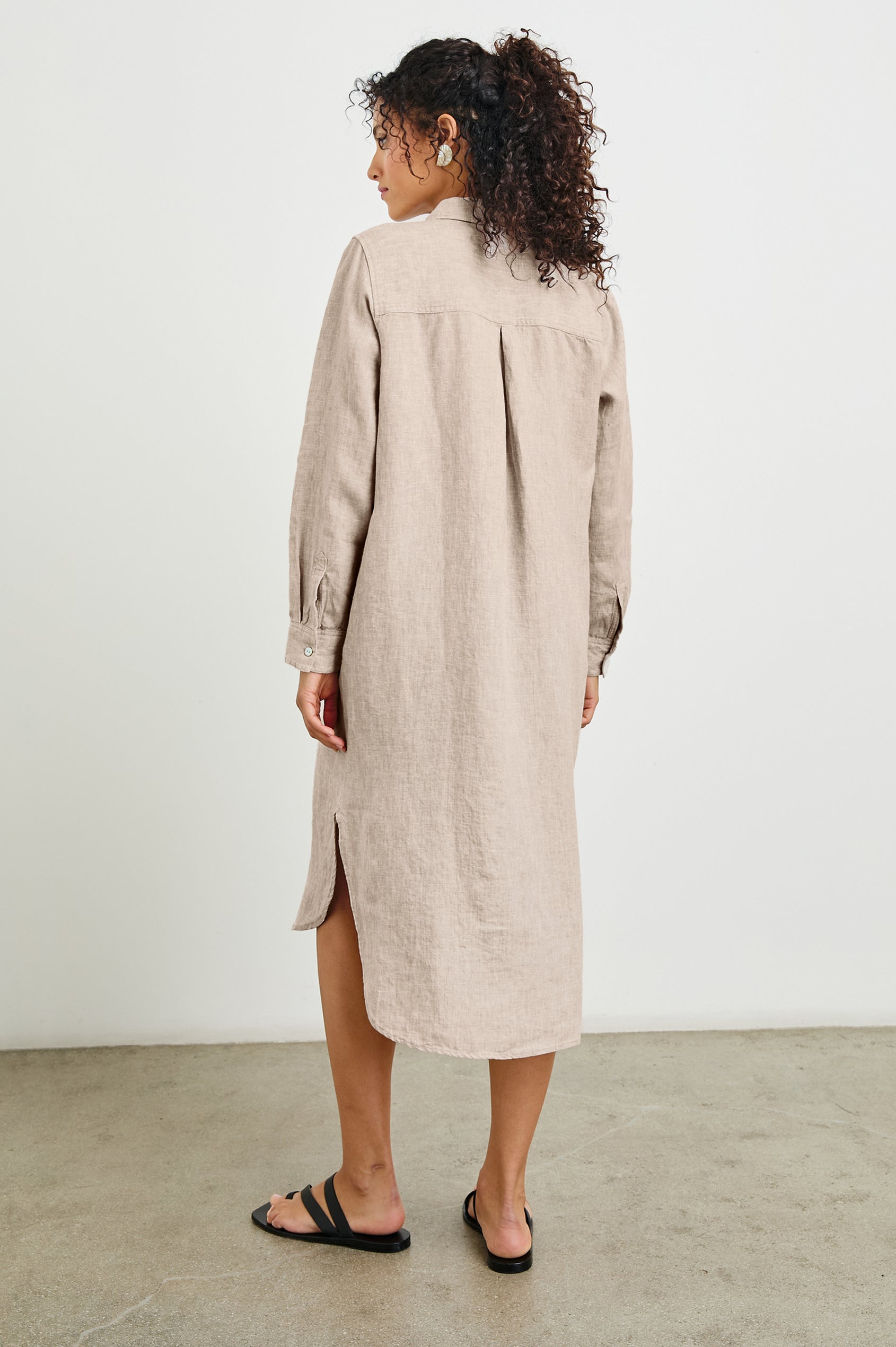 Rails Women's Val Linen Shirtdress - Heathered Flax - Size XL Rails Women's Val Linen Shirtdress - Heathered Flax - Size XL