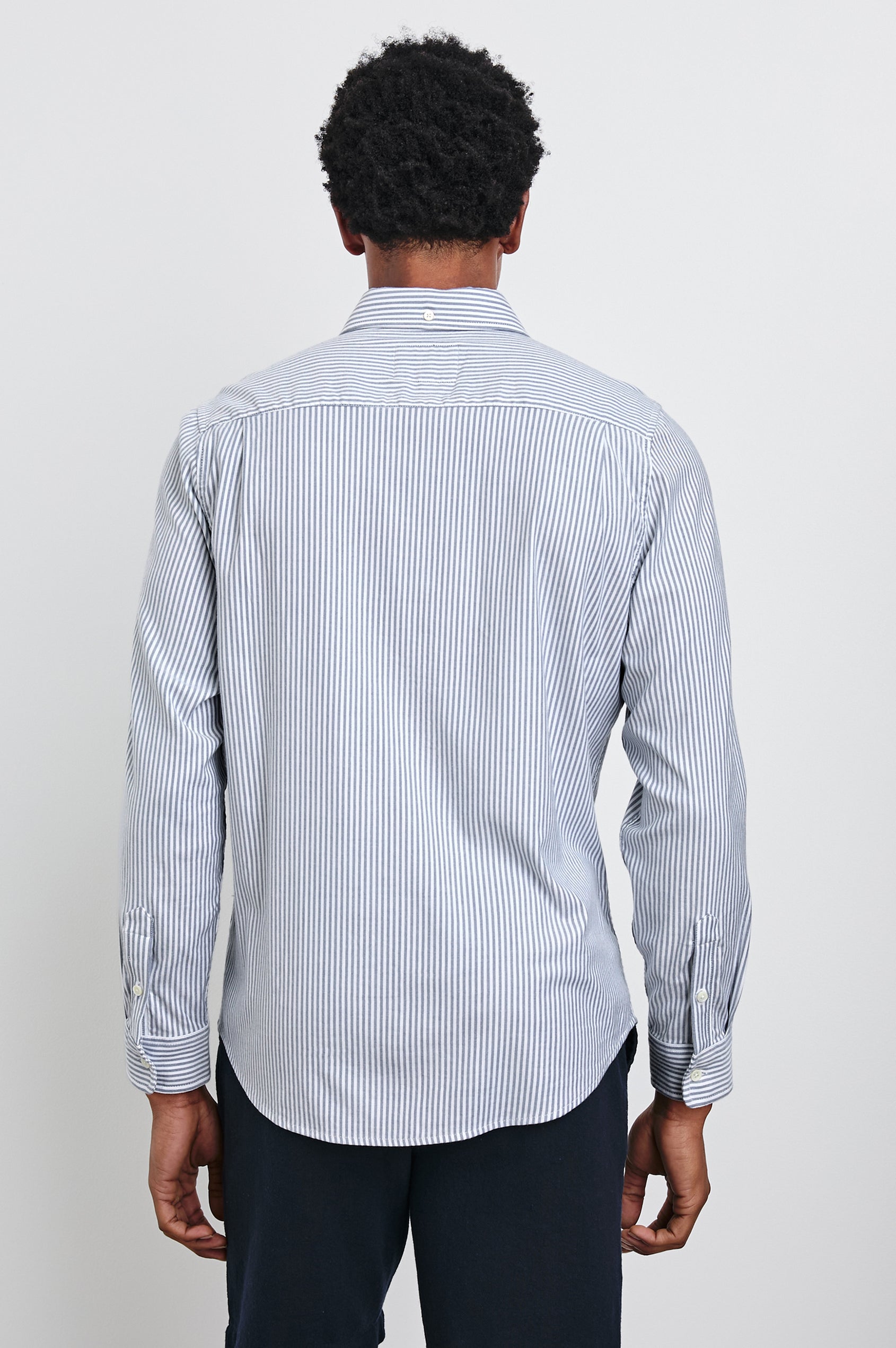 VANCE SHIRT - BLUE WHITE STRIPE