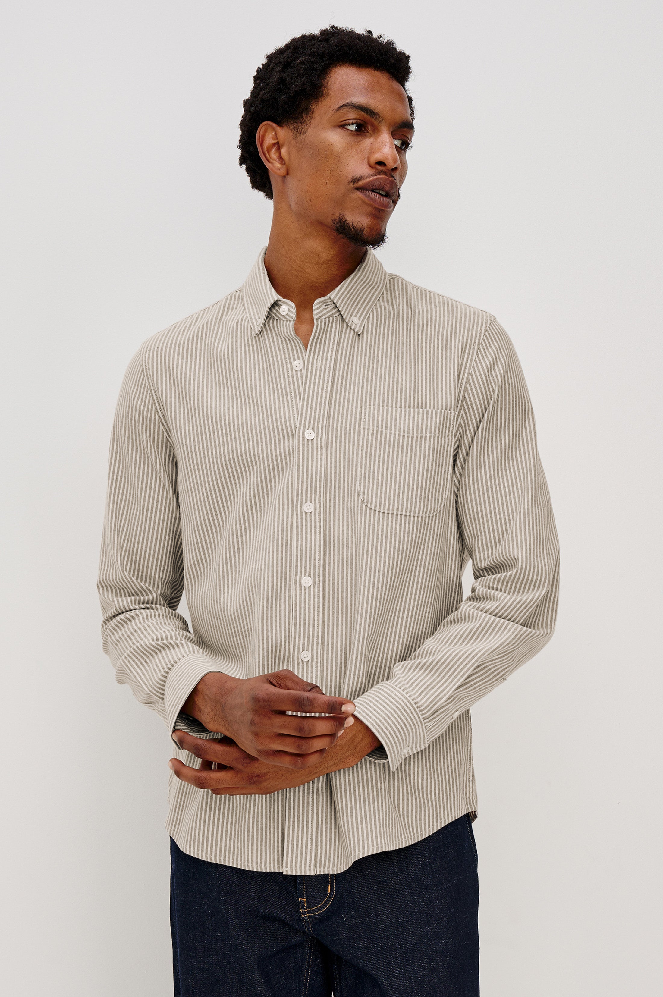 VANCE SHIRT - CEDAR OAT STRIPE – Rails