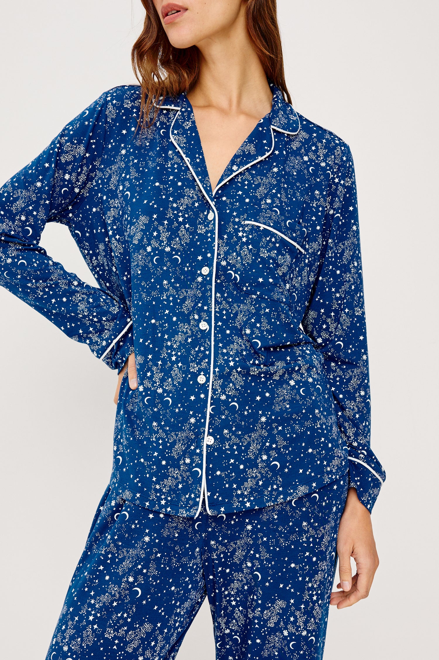 VARRA PAJAMA SET - NAVY STARRY NIGHT