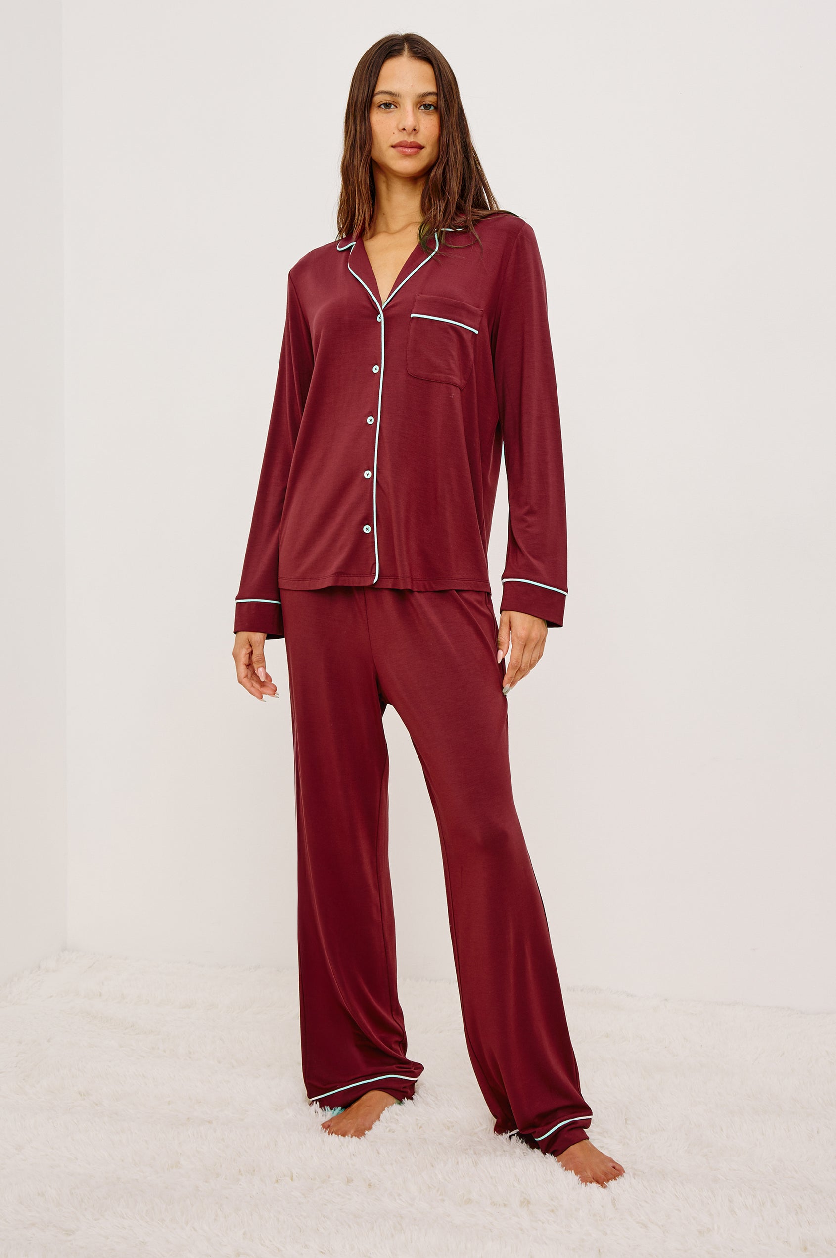 VARRA PAJAMA SET - CABERNET