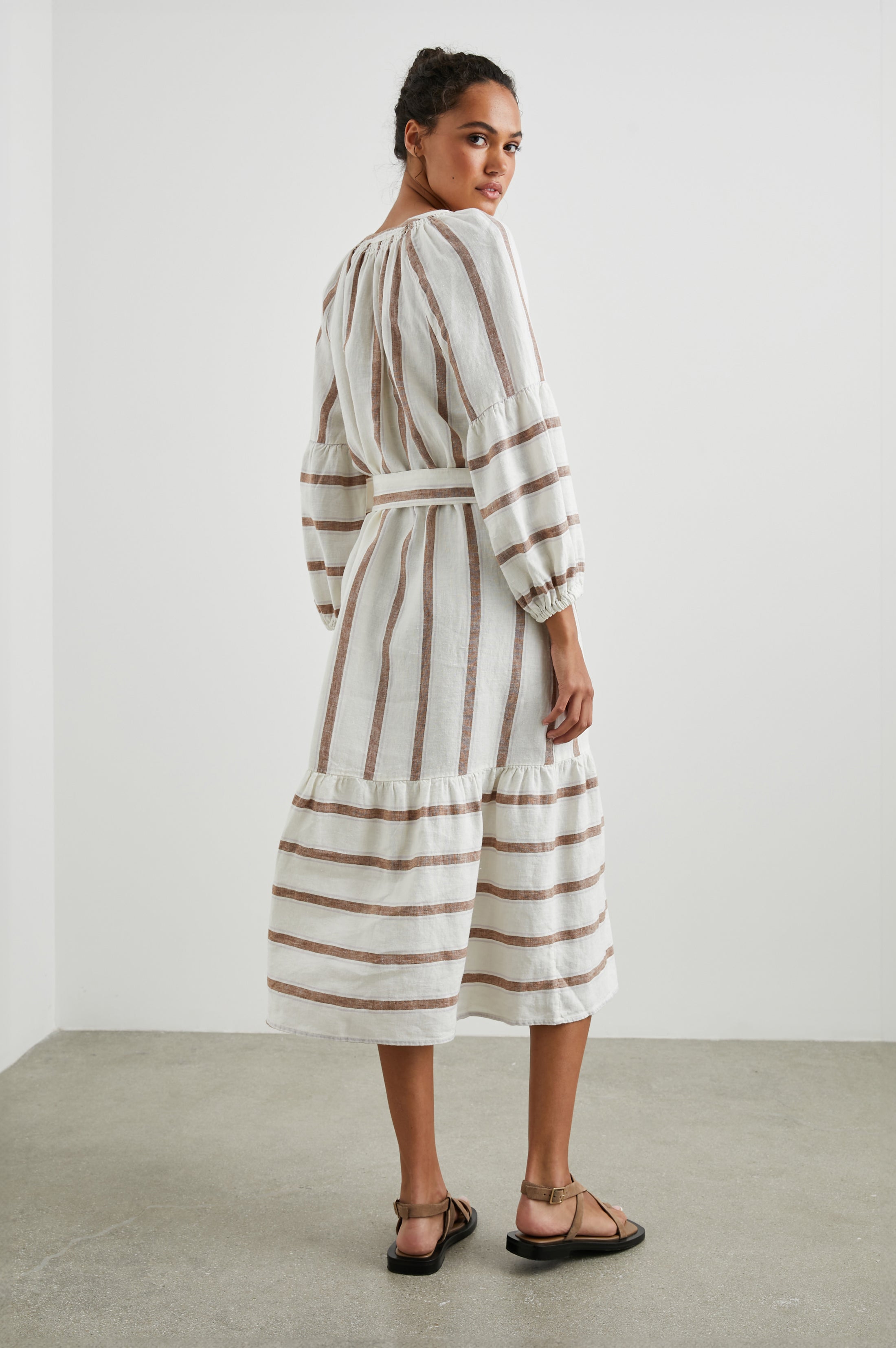 VITTORIA DRESS - COCONUT STRIPE – Rails
