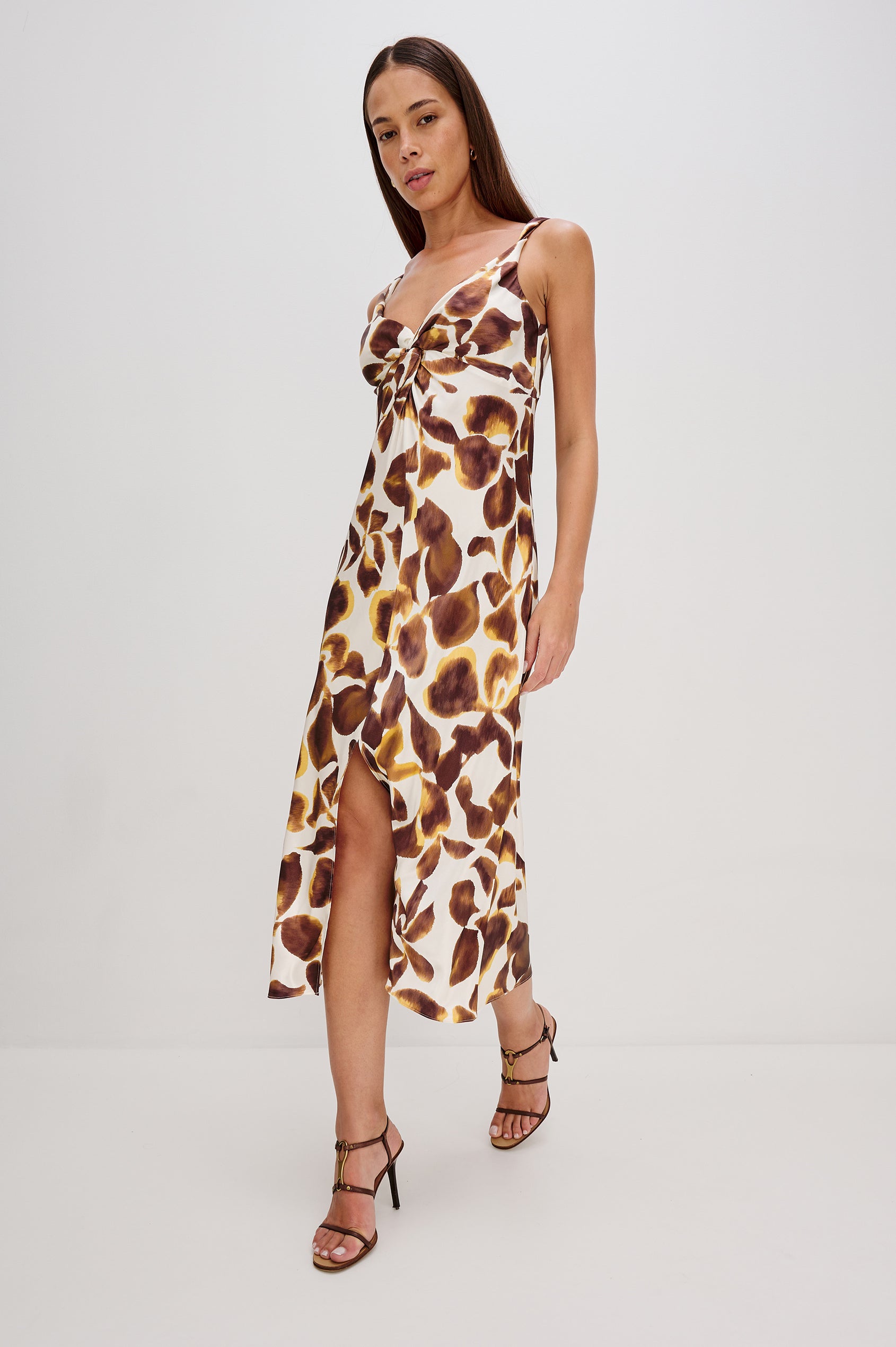 VIVIANA DRESS - ESPRESSO LILY