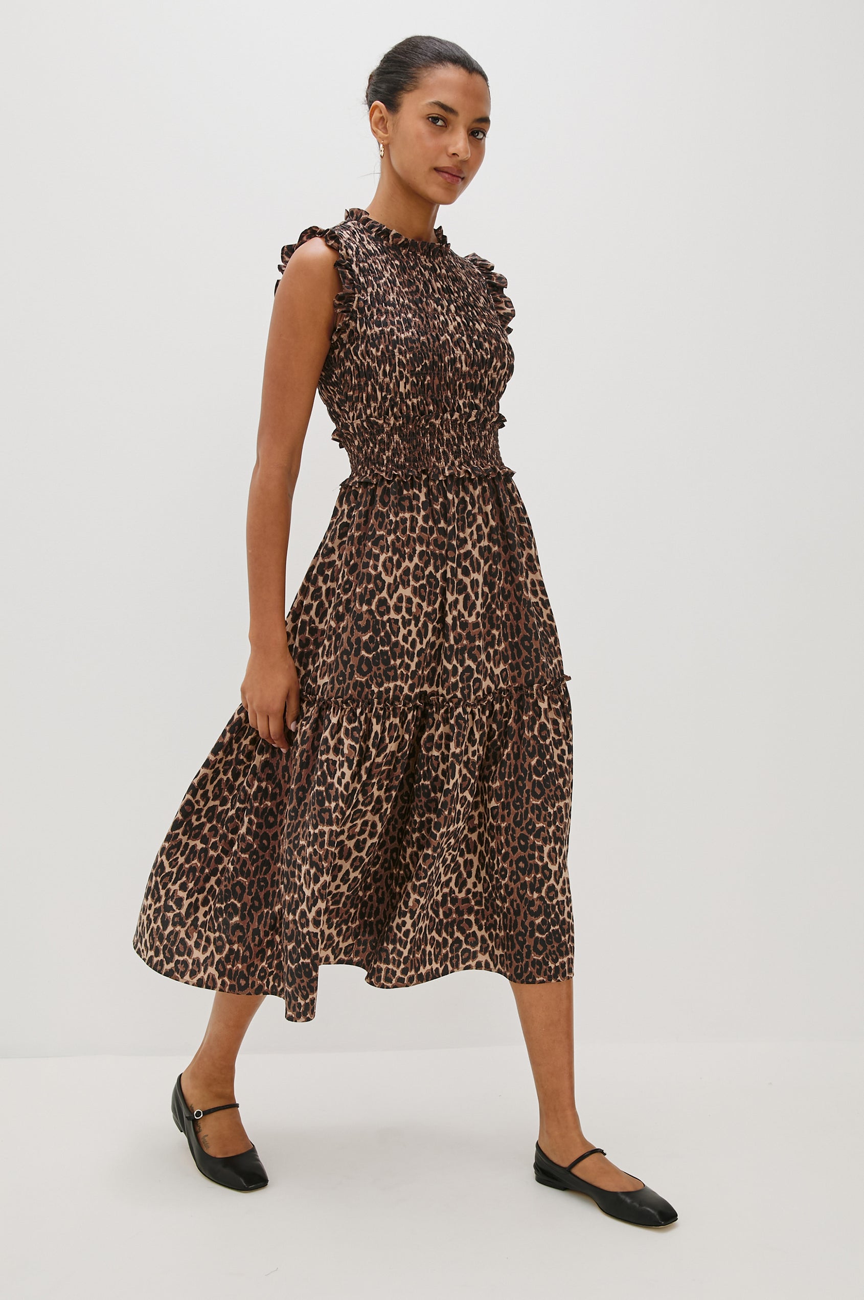 VIVIER DRESS - BROWN NALA