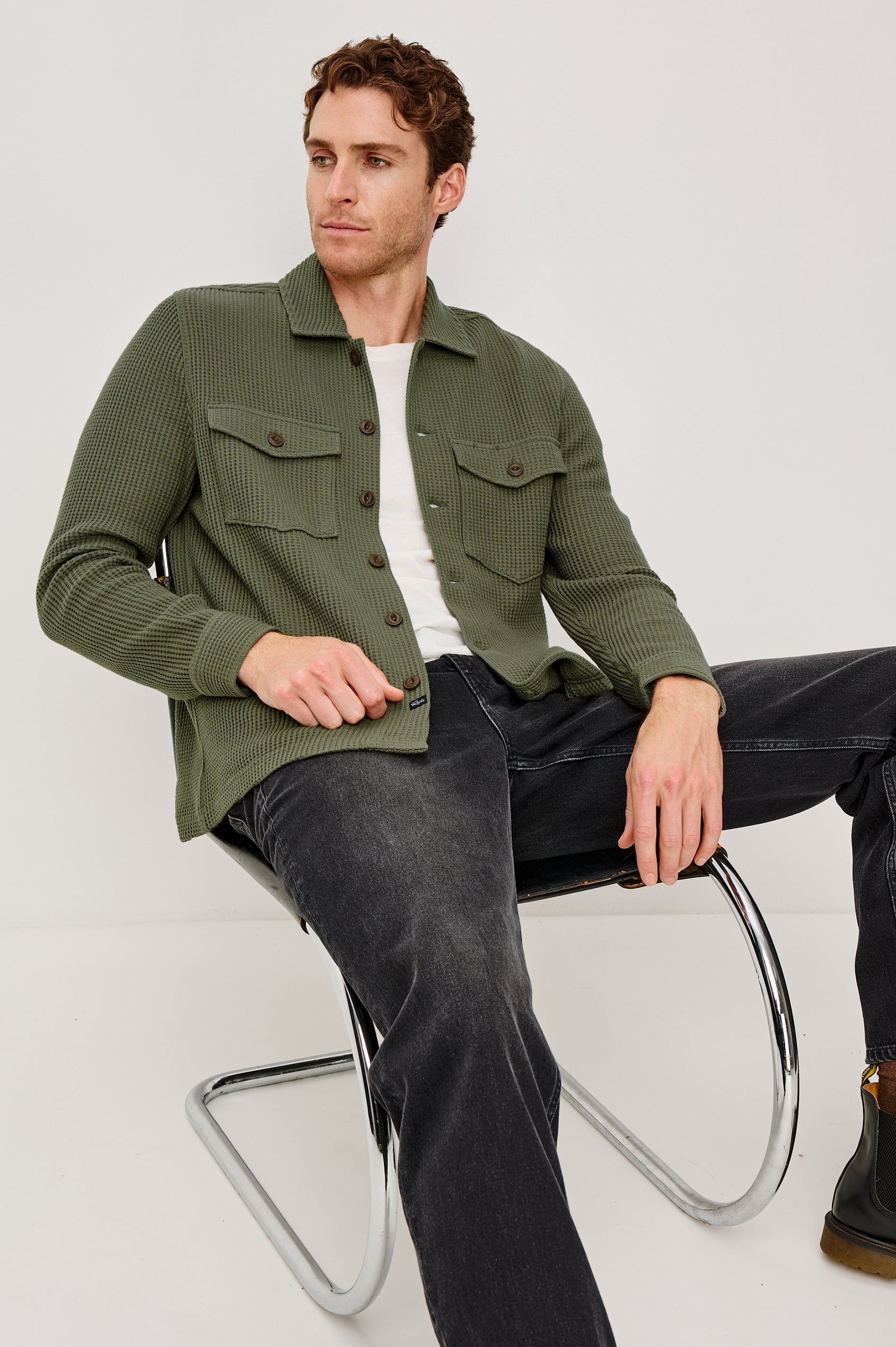 WELLS OVERSHIRT - FOREST