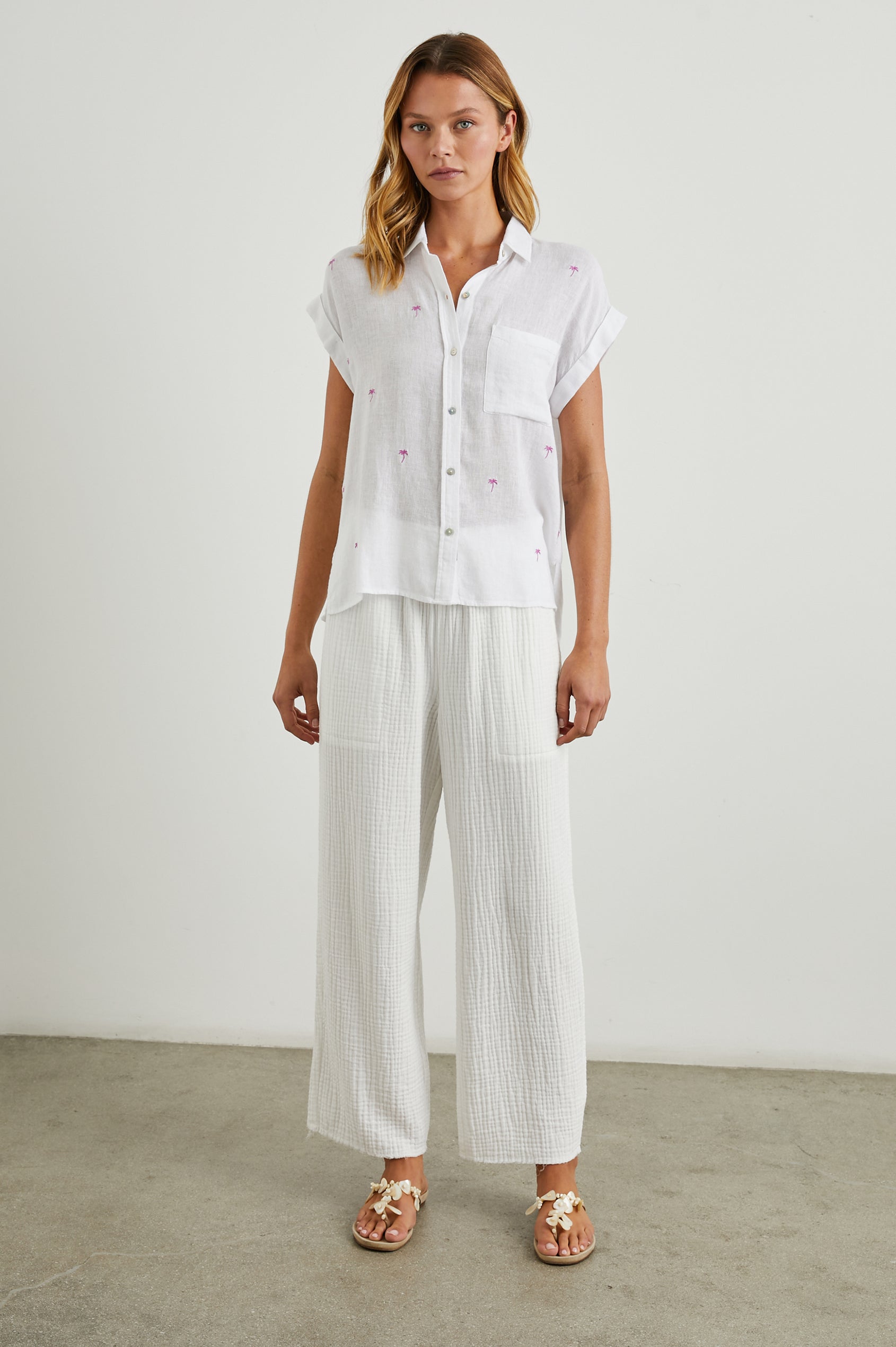 WHITNEY-FUSCHIA-EMBROIDERED-PALMS-FULL FRONT BODY