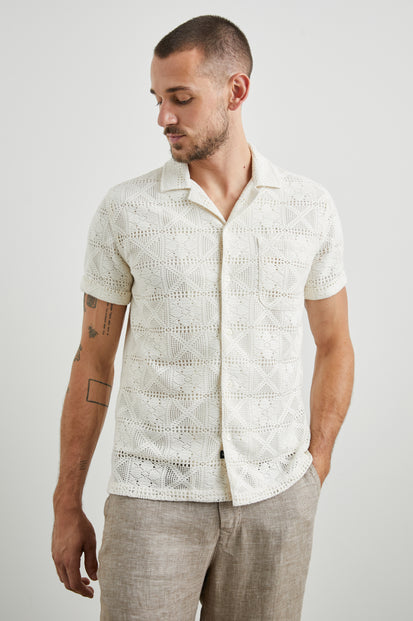 WILLEMSE SHIRT - WHITE LACE - FRONT BODY