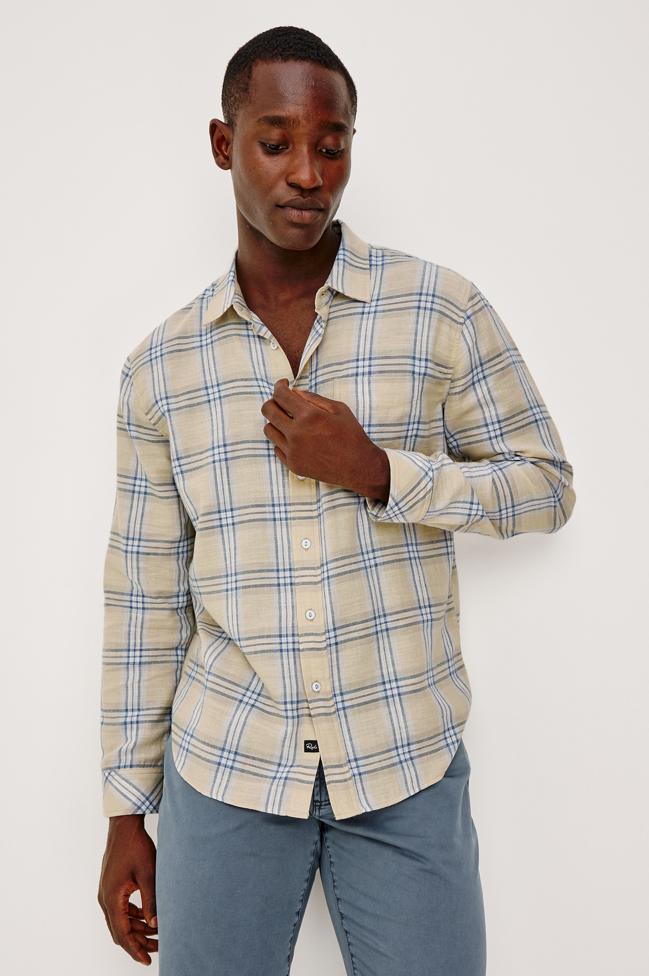 WYATT SHIRT - HORIZON SILVER MIST – Rails
