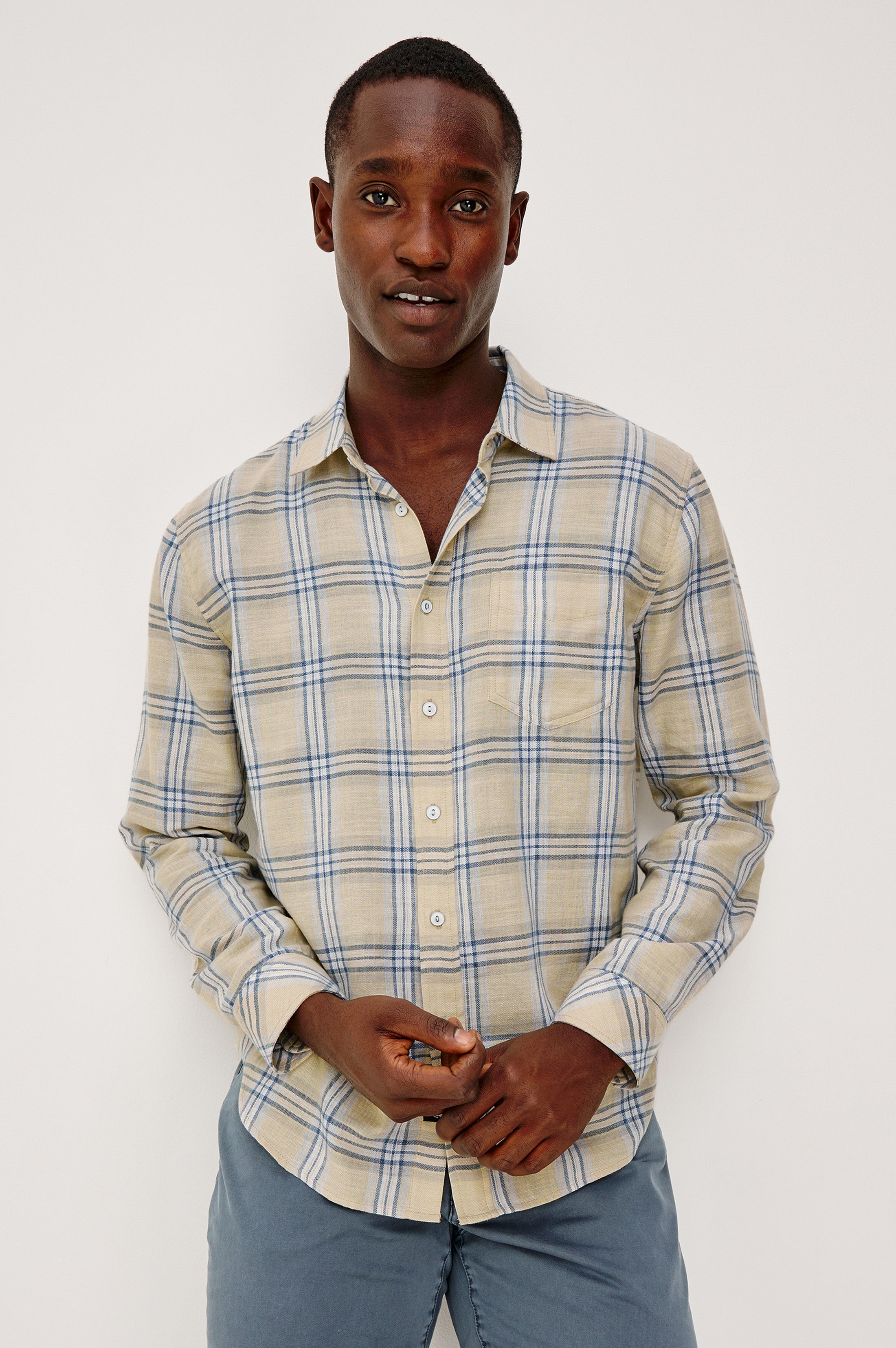 WYATT SHIRT - HORIZON SILVER MIST – Rails