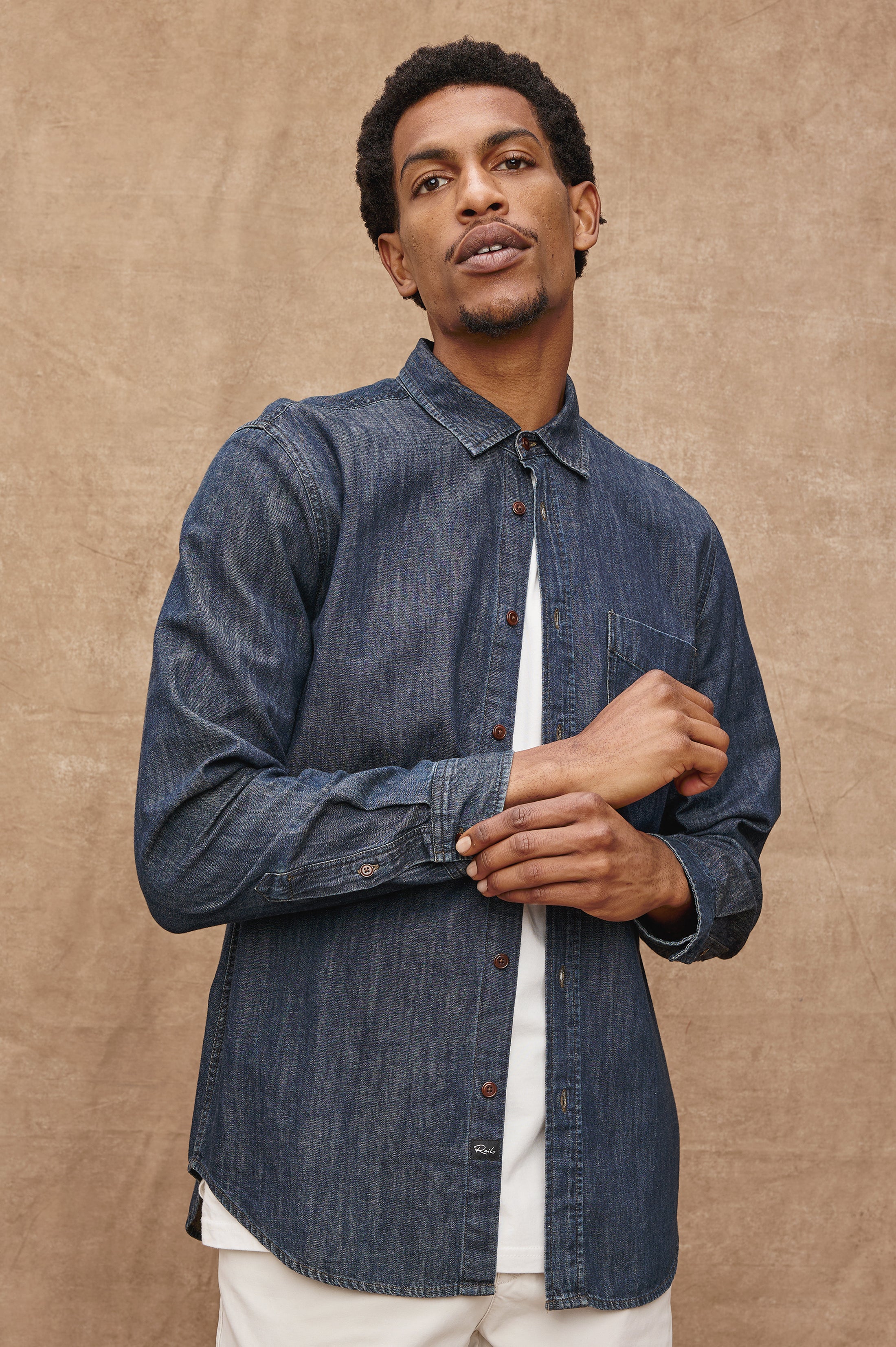 COLTON SHIRT - DARK WASH INDIGO – Rails