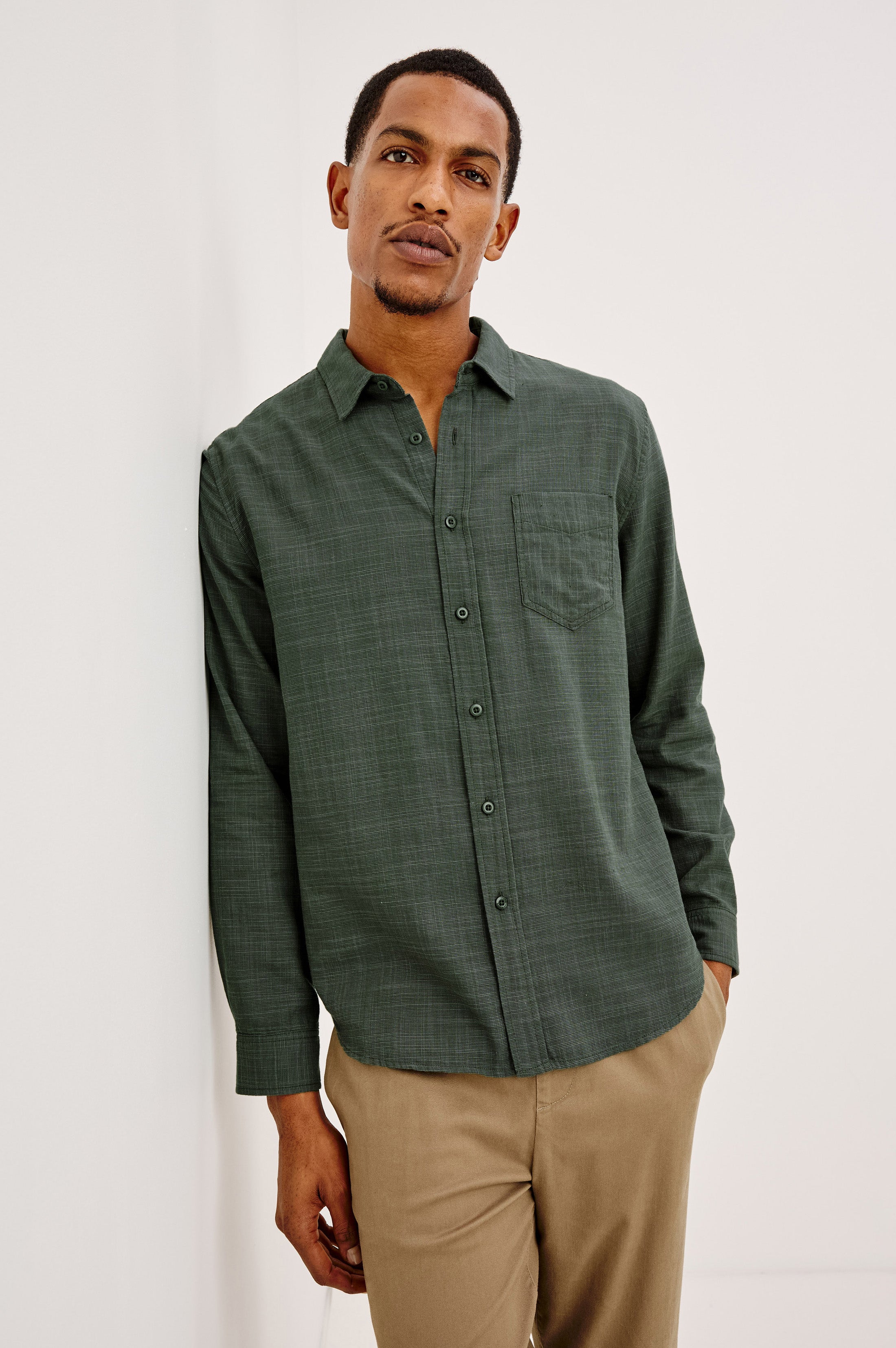 WYATT SHIRT - THATCH CLOUD CREAM – Rails