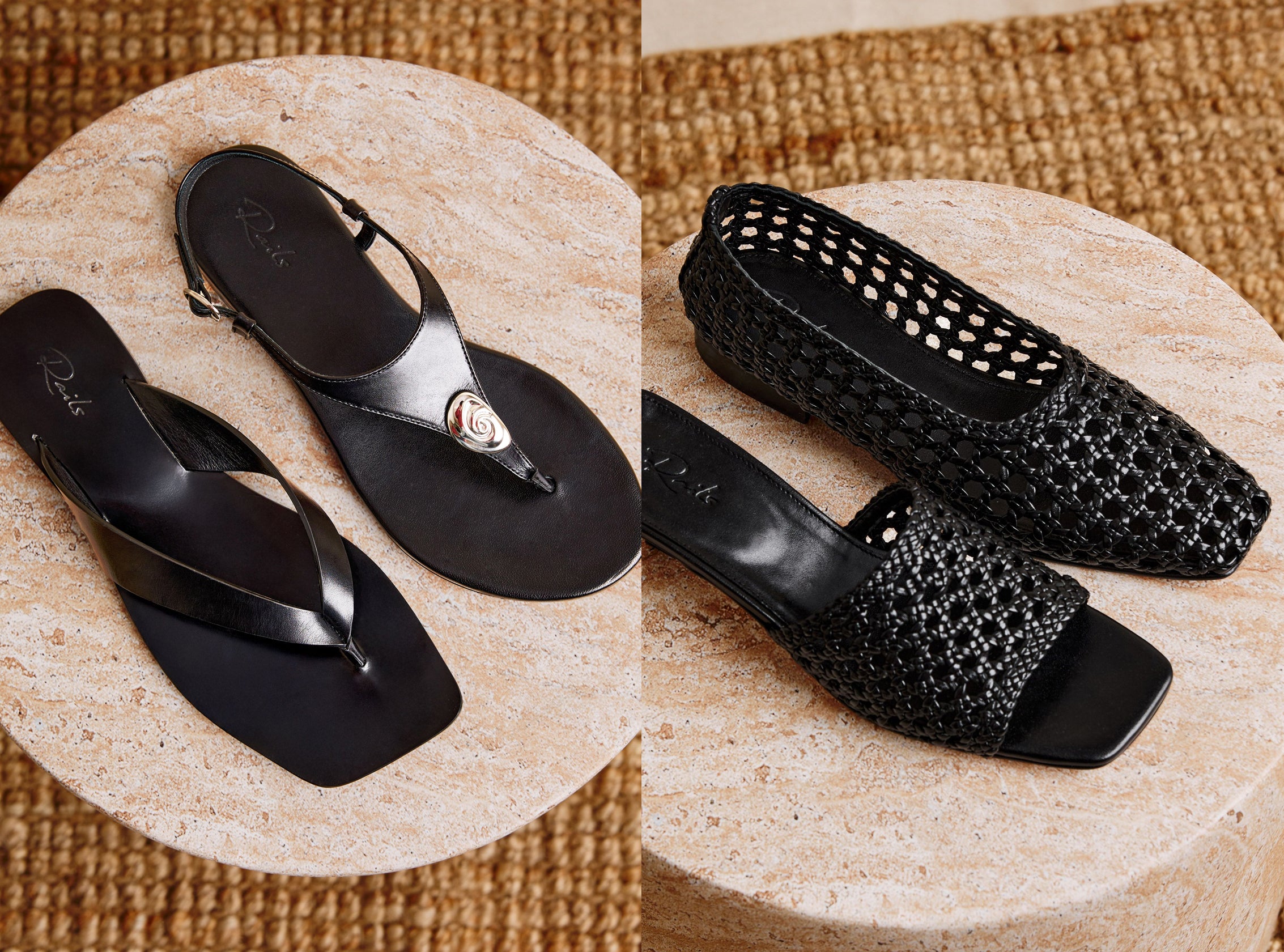 Four pairs of different black leather shoes