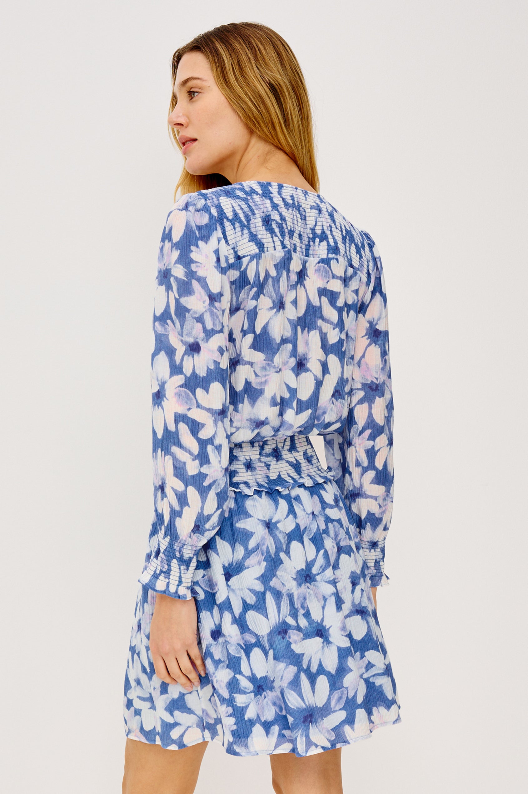 ZANA DRESS - BLUE AMARANTH